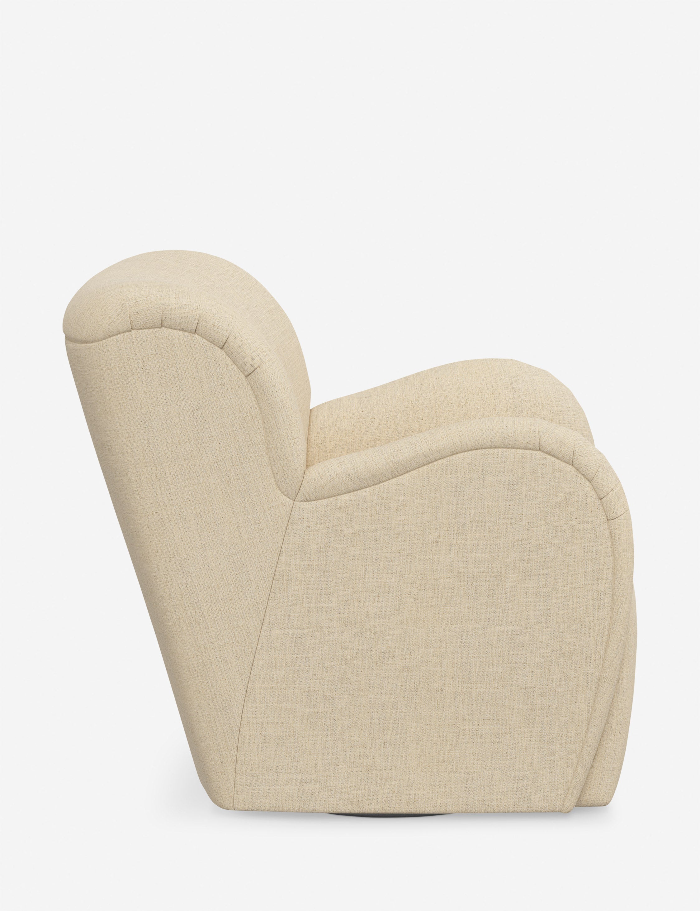 Bela Swivel Chair | Overstuffed Arms, Custom Upholstery