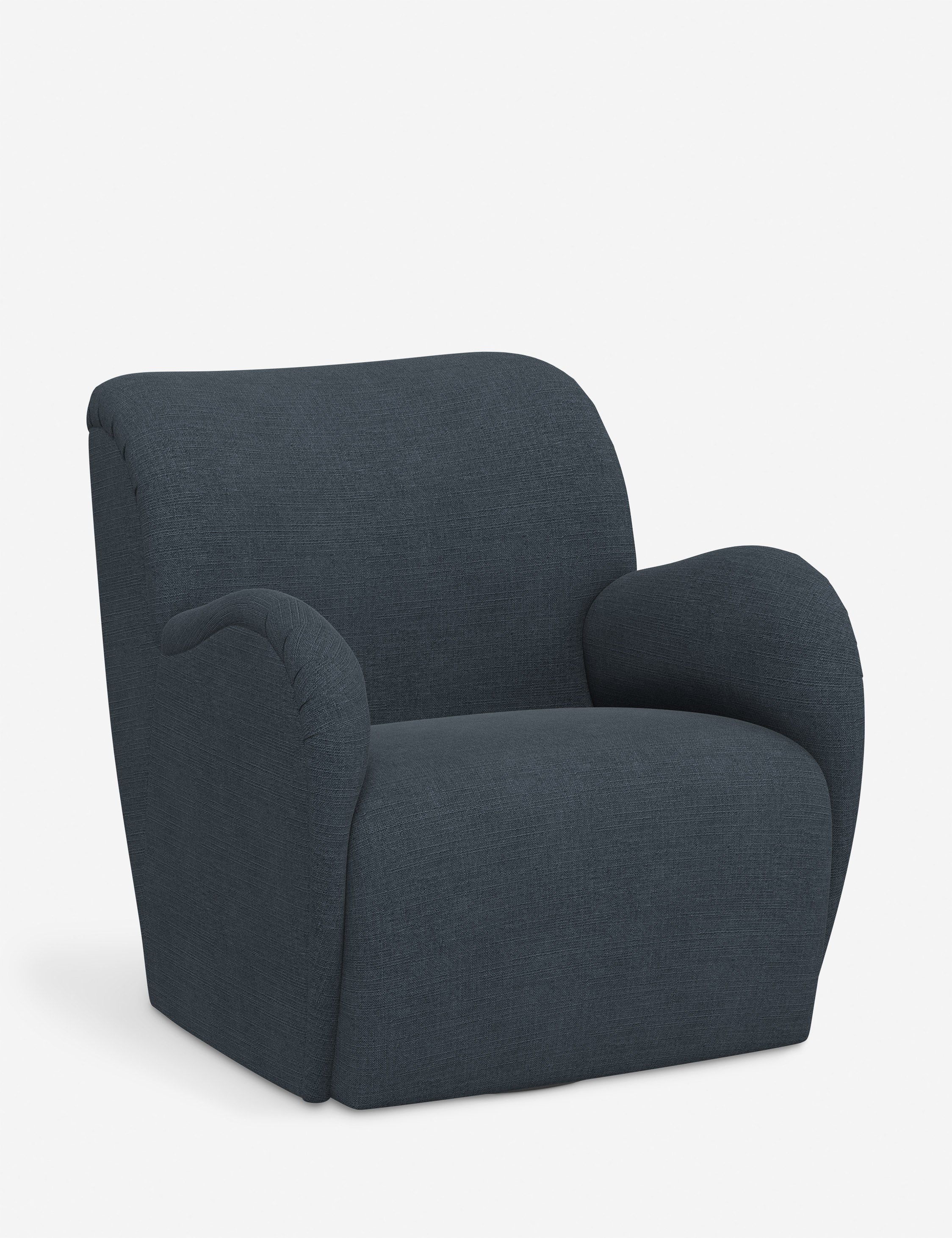 Bela Swivel Chair | Overstuffed Arms, Custom Upholstery