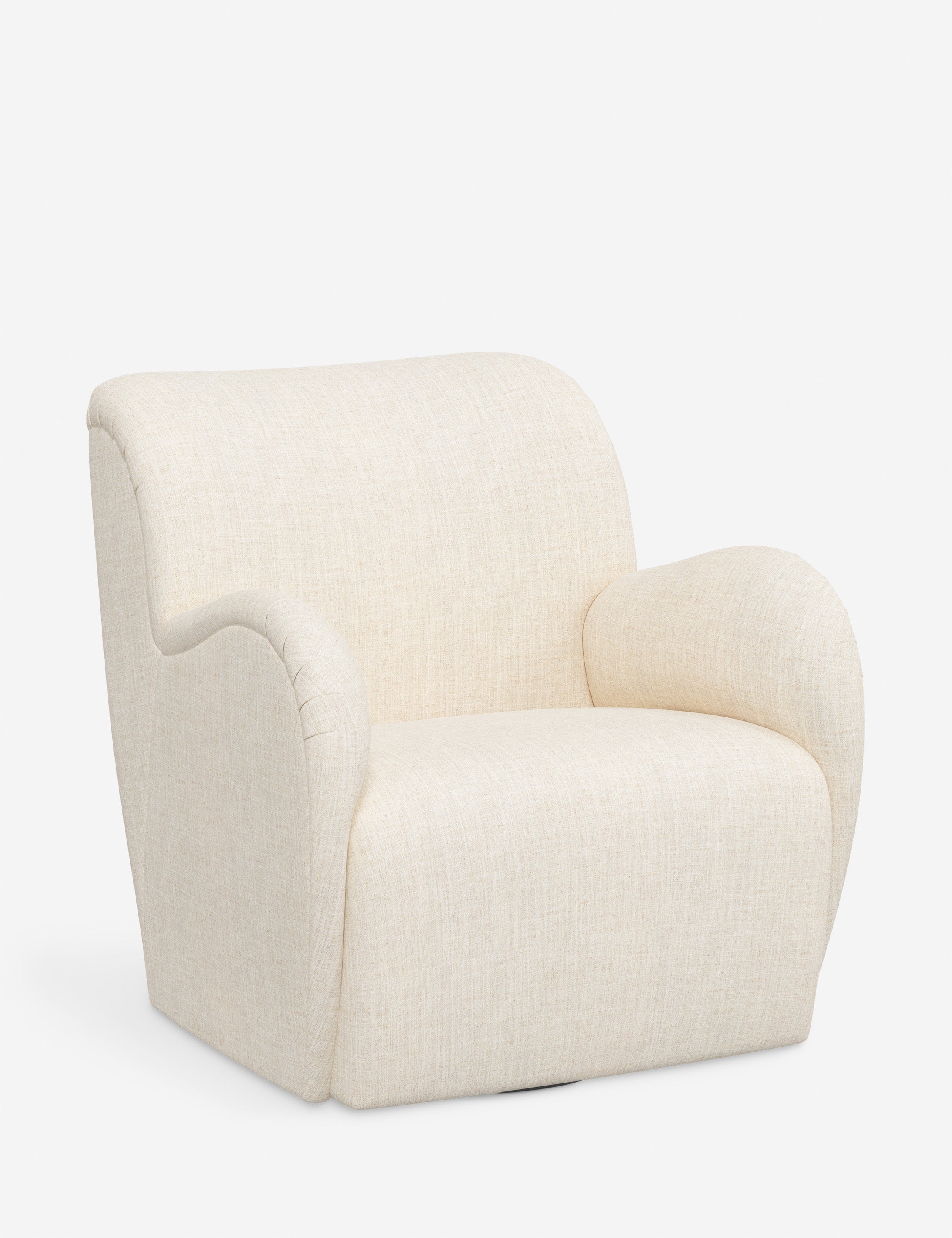 Bela Swivel Chair | Overstuffed Arms, Custom Upholstery
