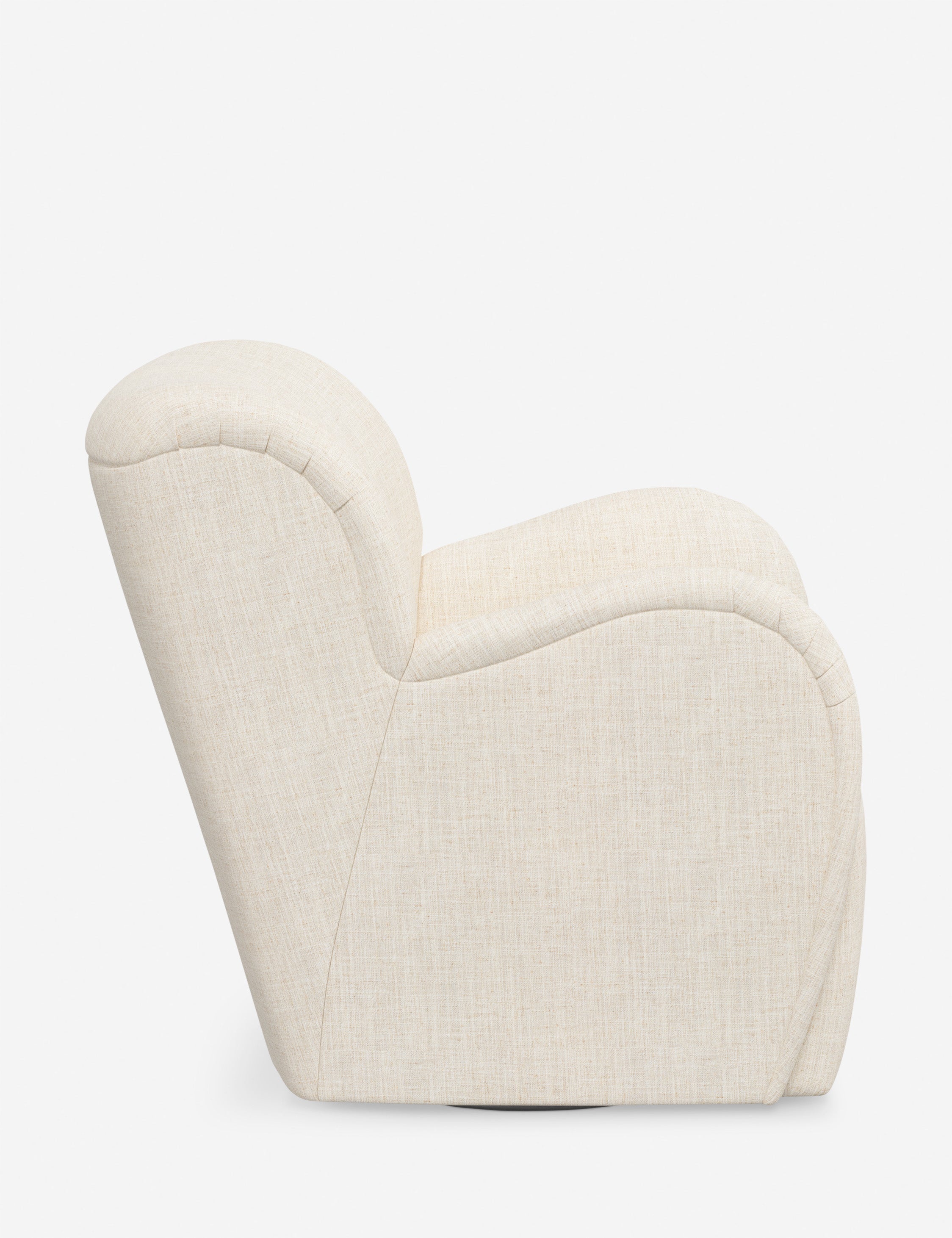 Bela Swivel Chair | Overstuffed Arms, Custom Upholstery
