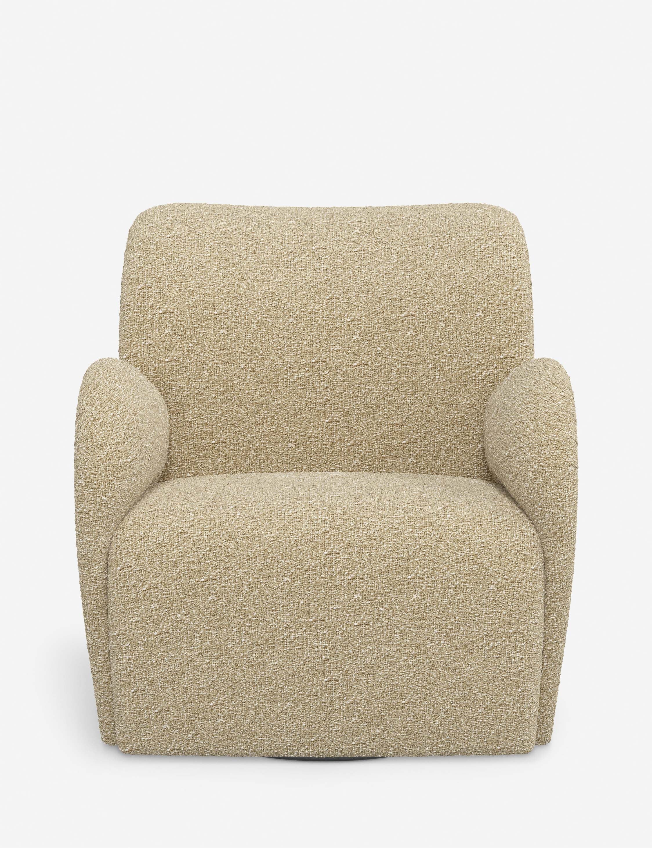 Bela Swivel Chair | Overstuffed Arms, Custom Upholstery