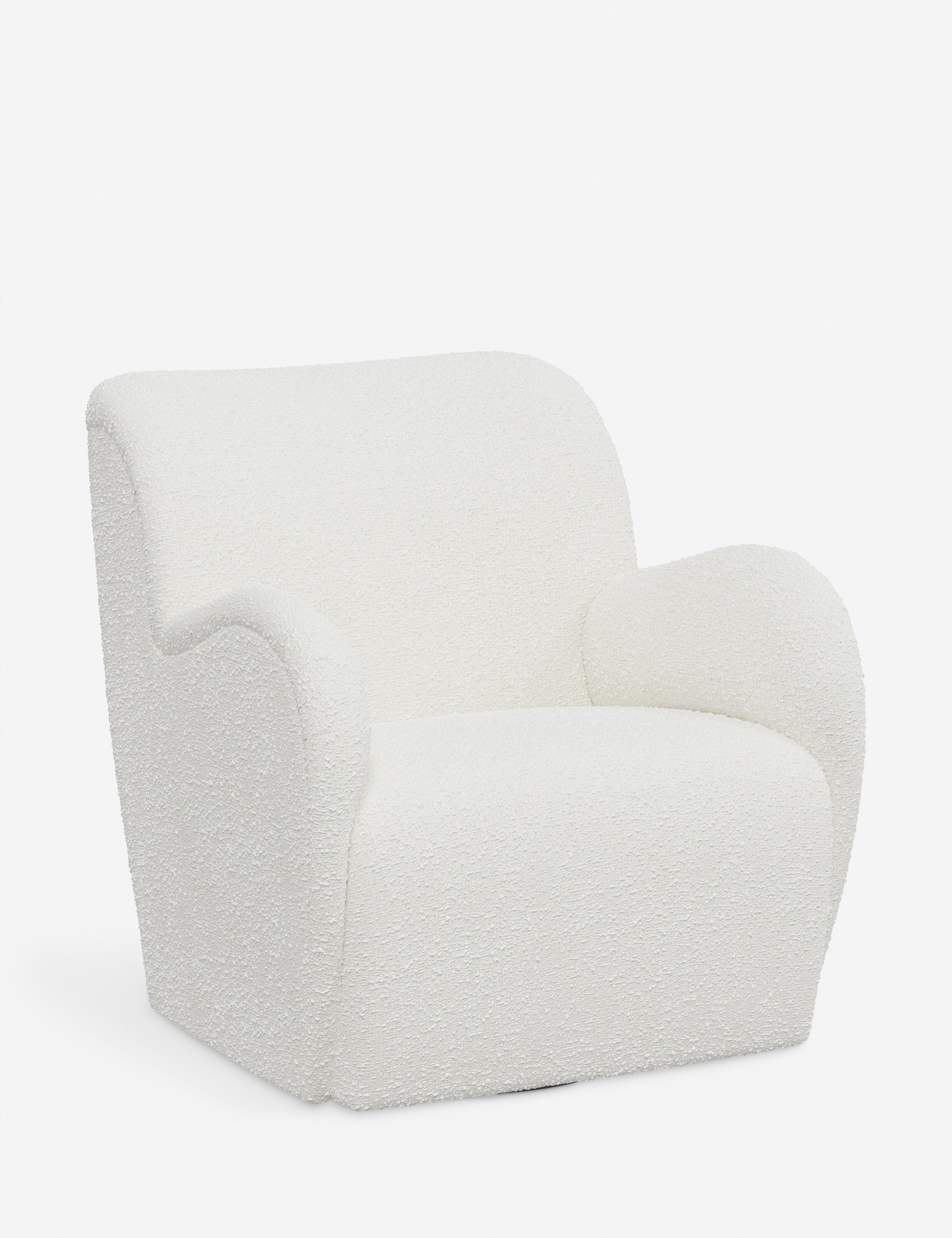 Bela Swivel Chair | Overstuffed Arms, Custom Upholstery