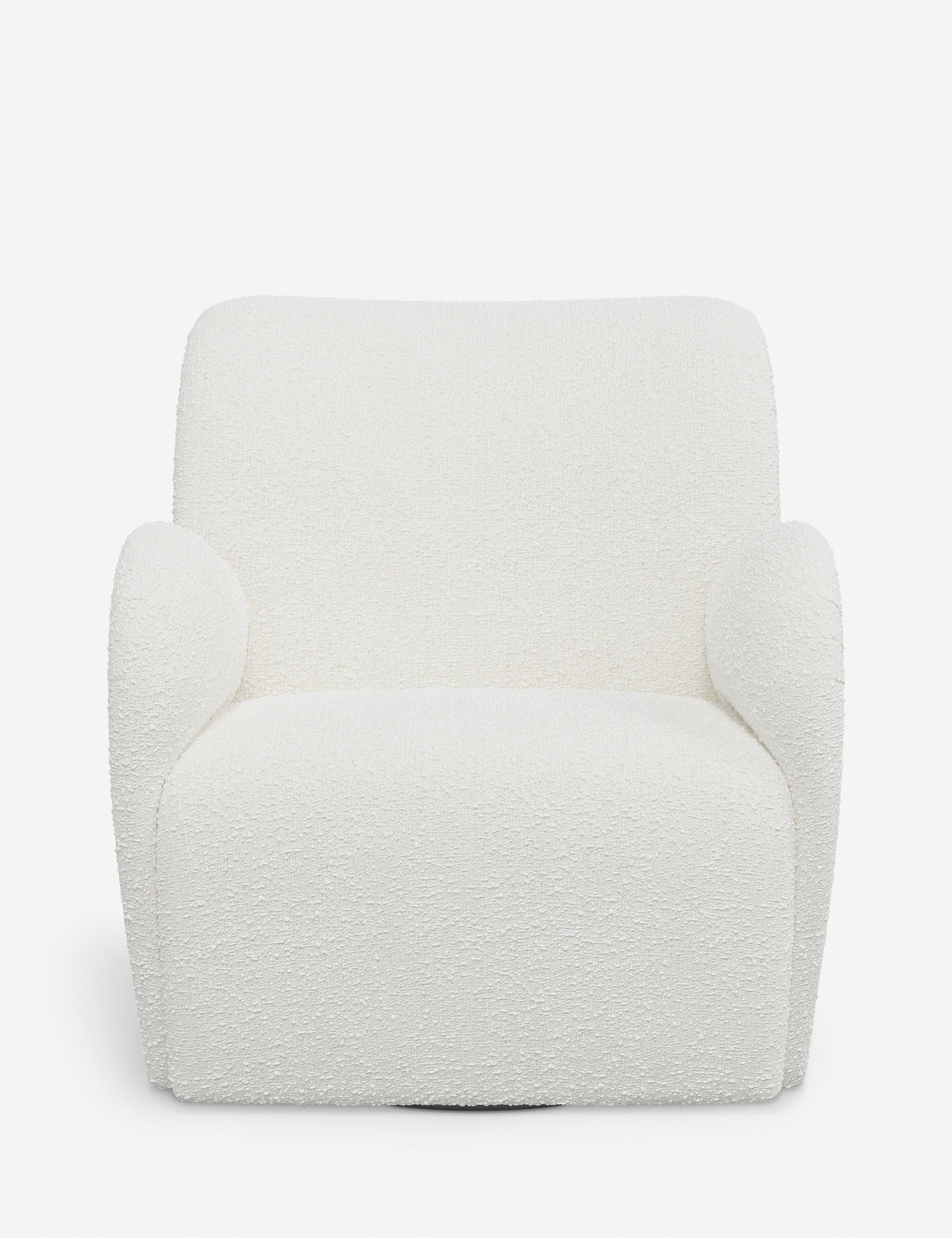 Bela Swivel Chair | Overstuffed Arms, Custom Upholstery