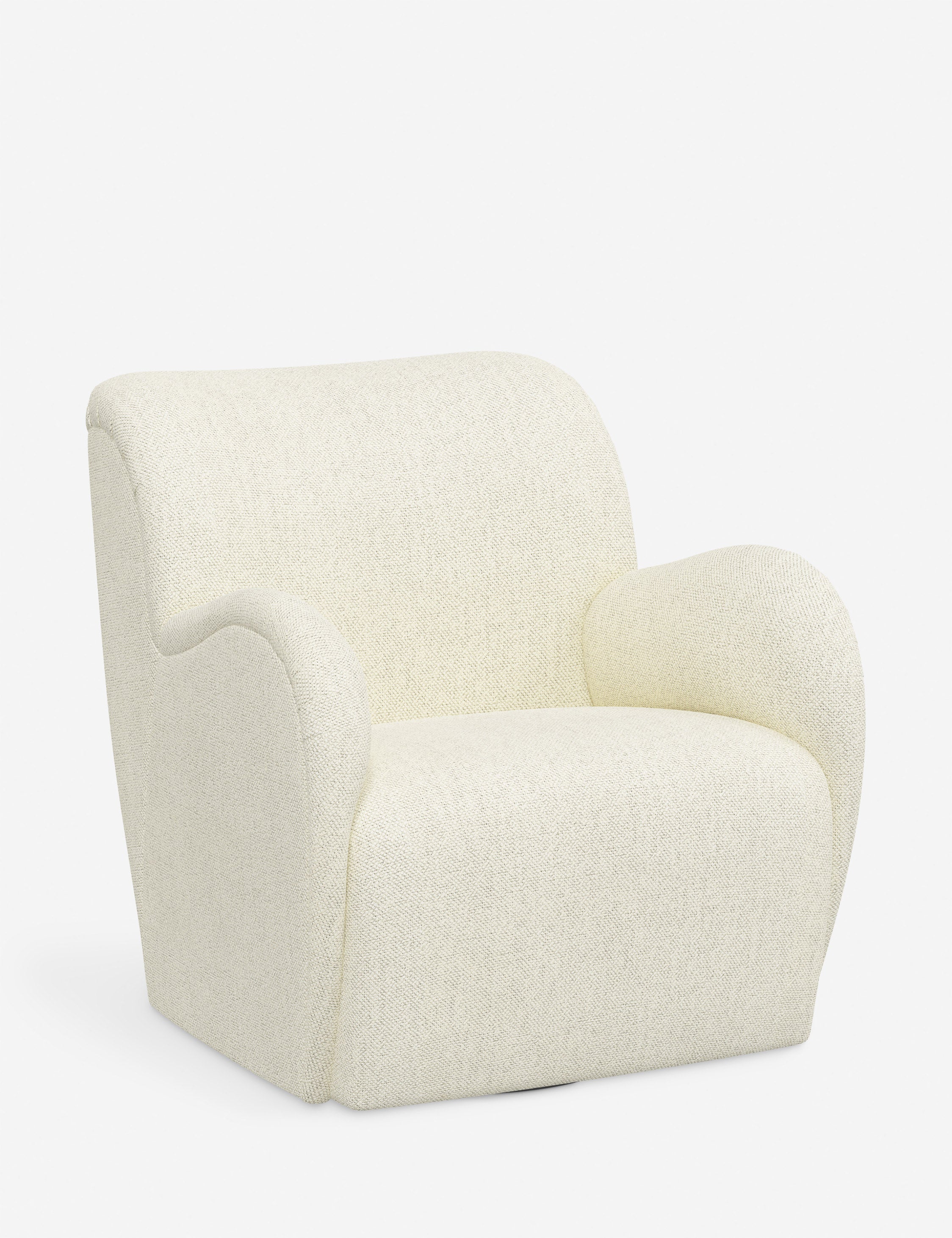 Bela Swivel Chair | Overstuffed Arms, Custom Upholstery