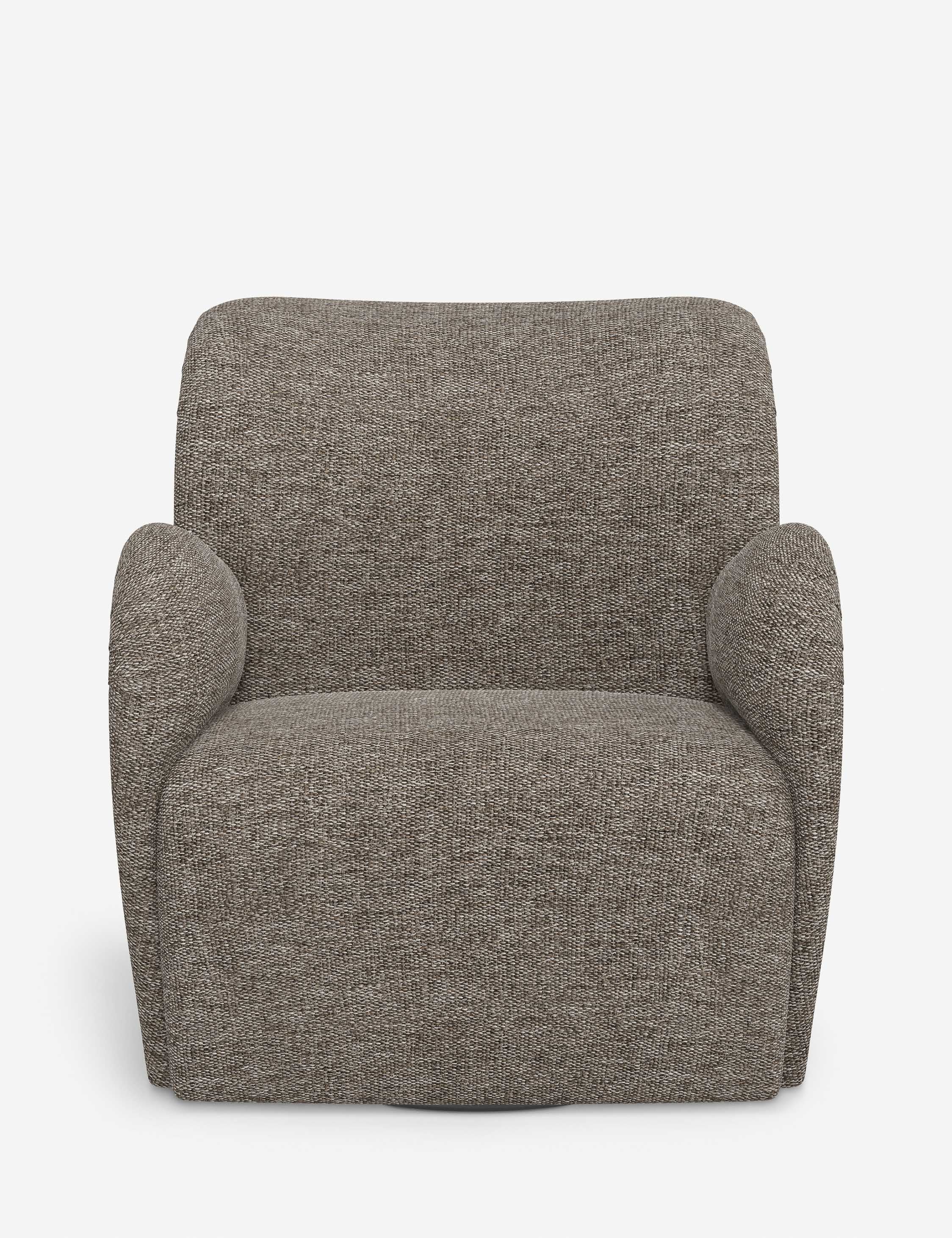 Bela Swivel Chair | Overstuffed Arms, Custom Upholstery