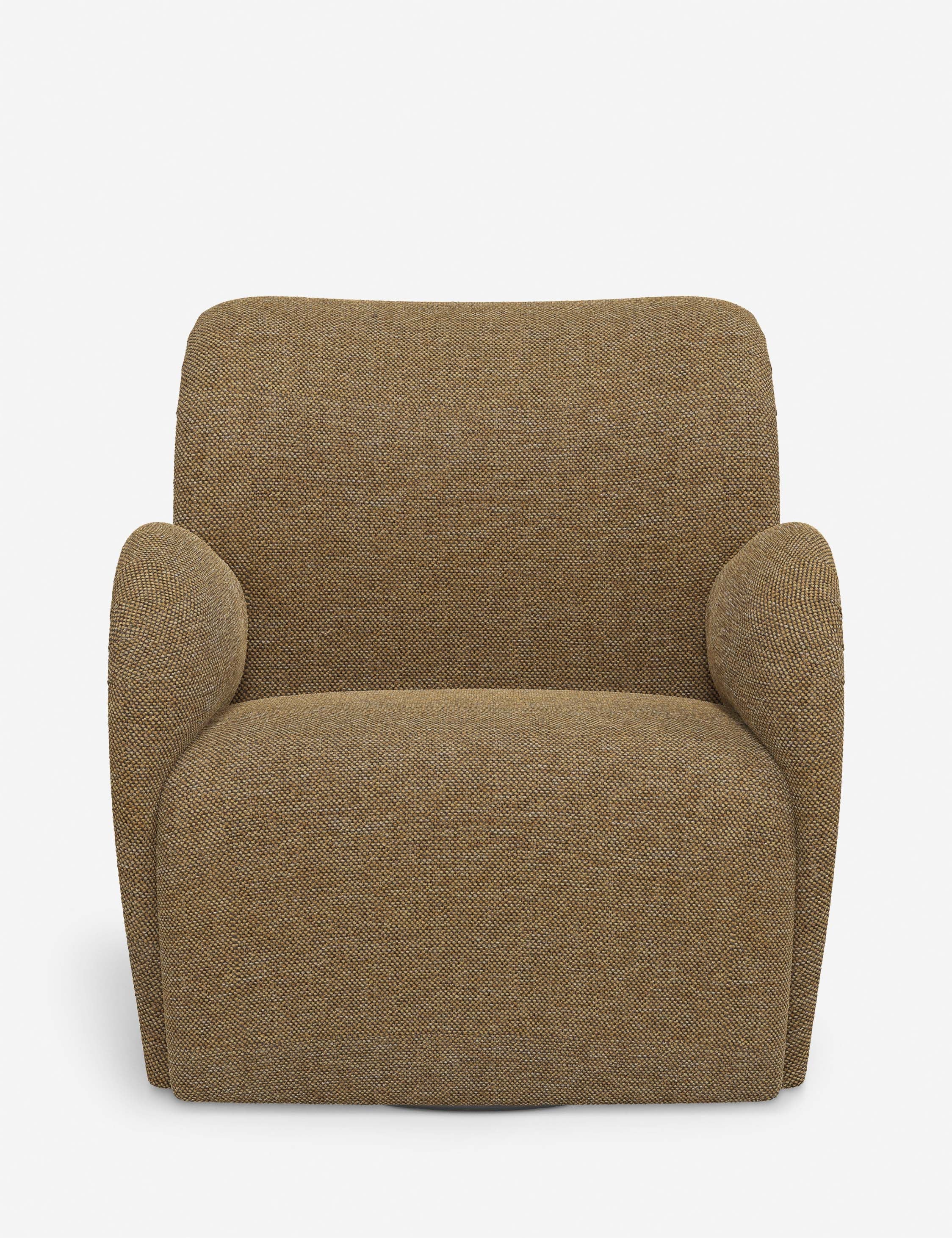 Bela Swivel Chair | Overstuffed Arms, Custom Upholstery