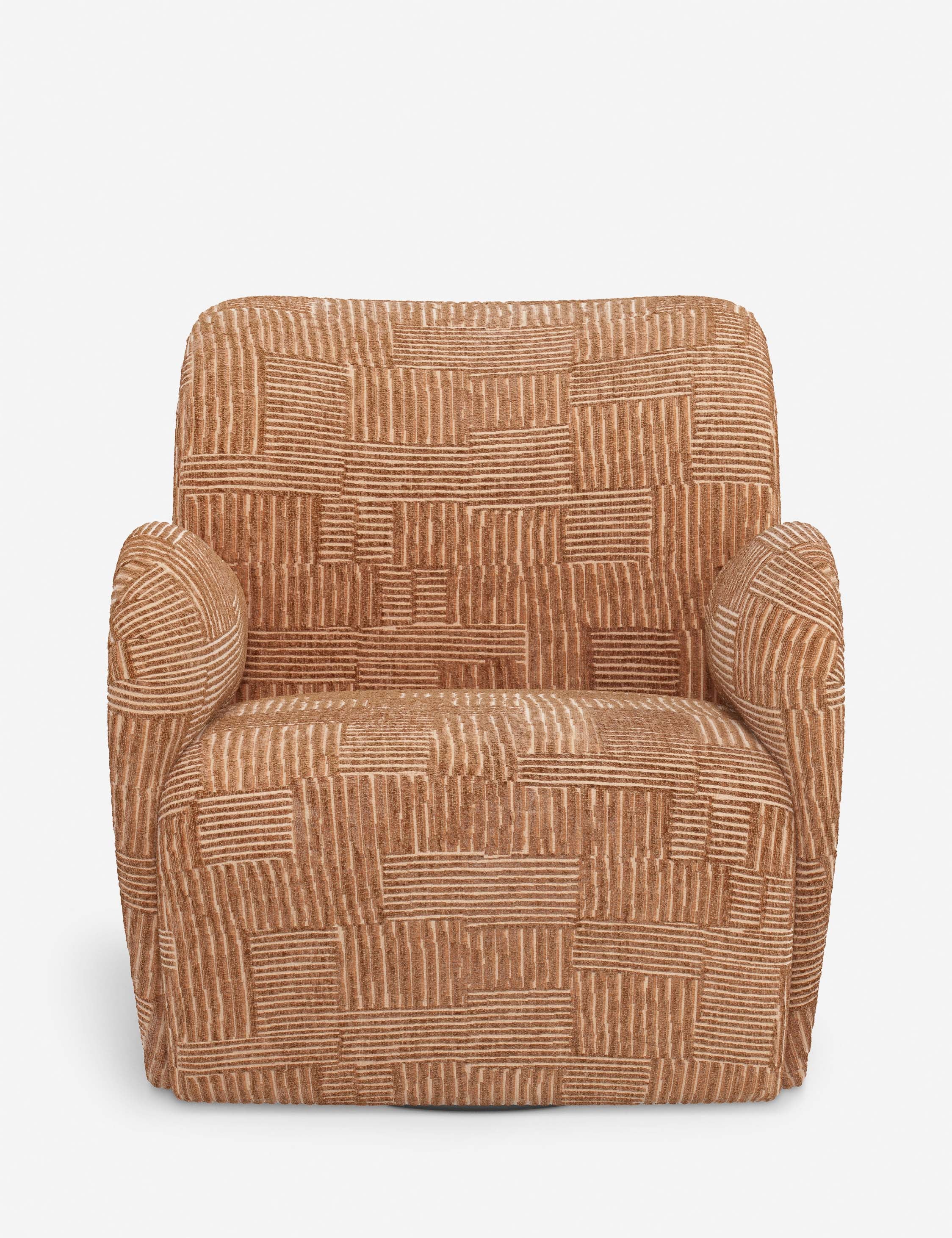 Bela Swivel Chair | Overstuffed Arms, Custom Upholstery