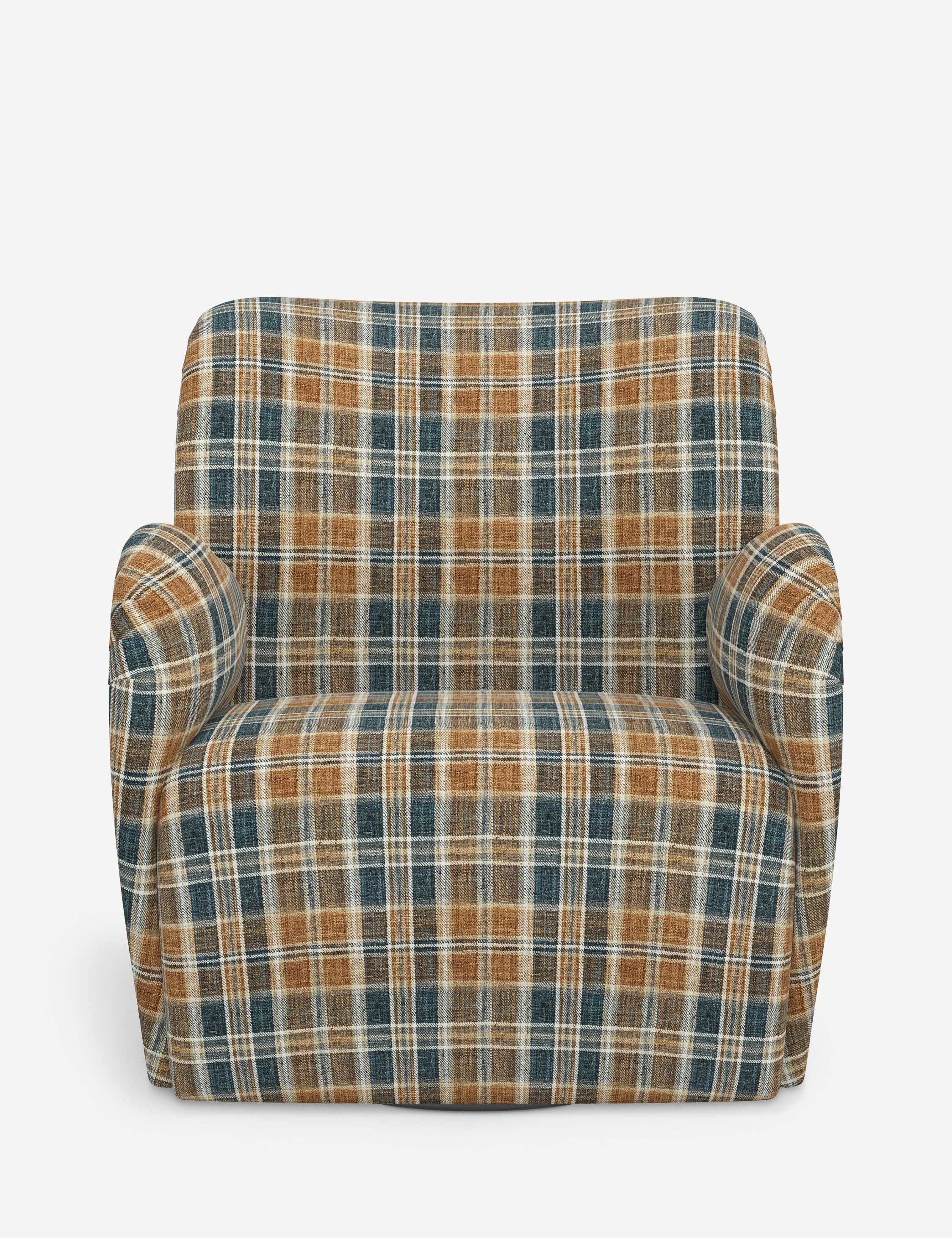 Bela Swivel Chair | Overstuffed Arms, Custom Upholstery