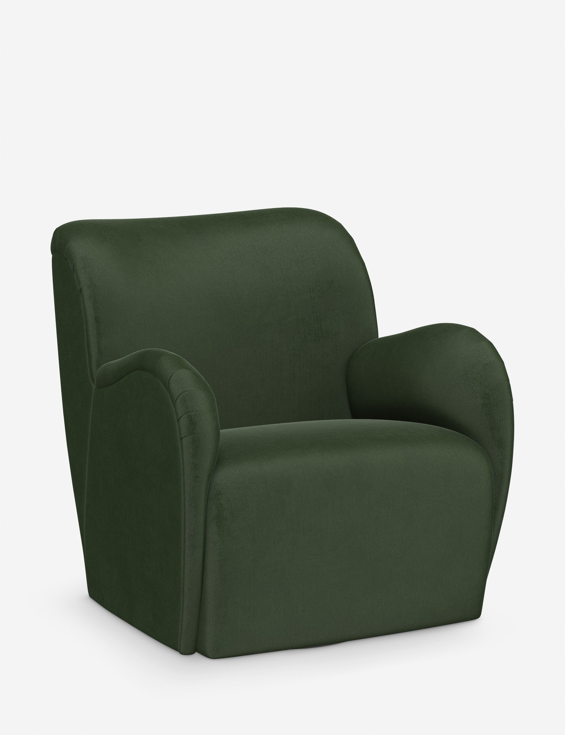 Bela Swivel Chair | Overstuffed Arms, Custom Upholstery