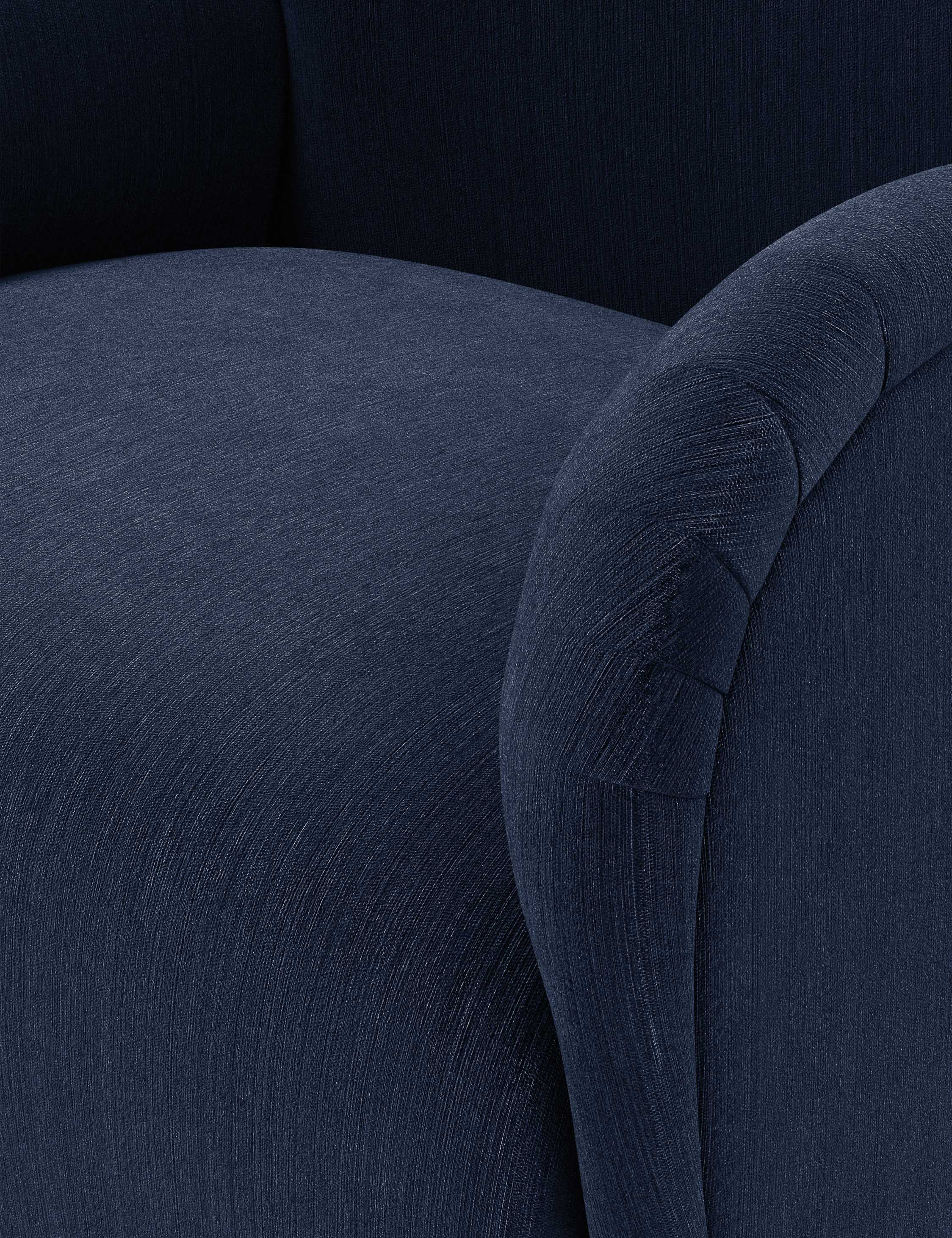 Bela Swivel Chair | Overstuffed Arms, Custom Upholstery