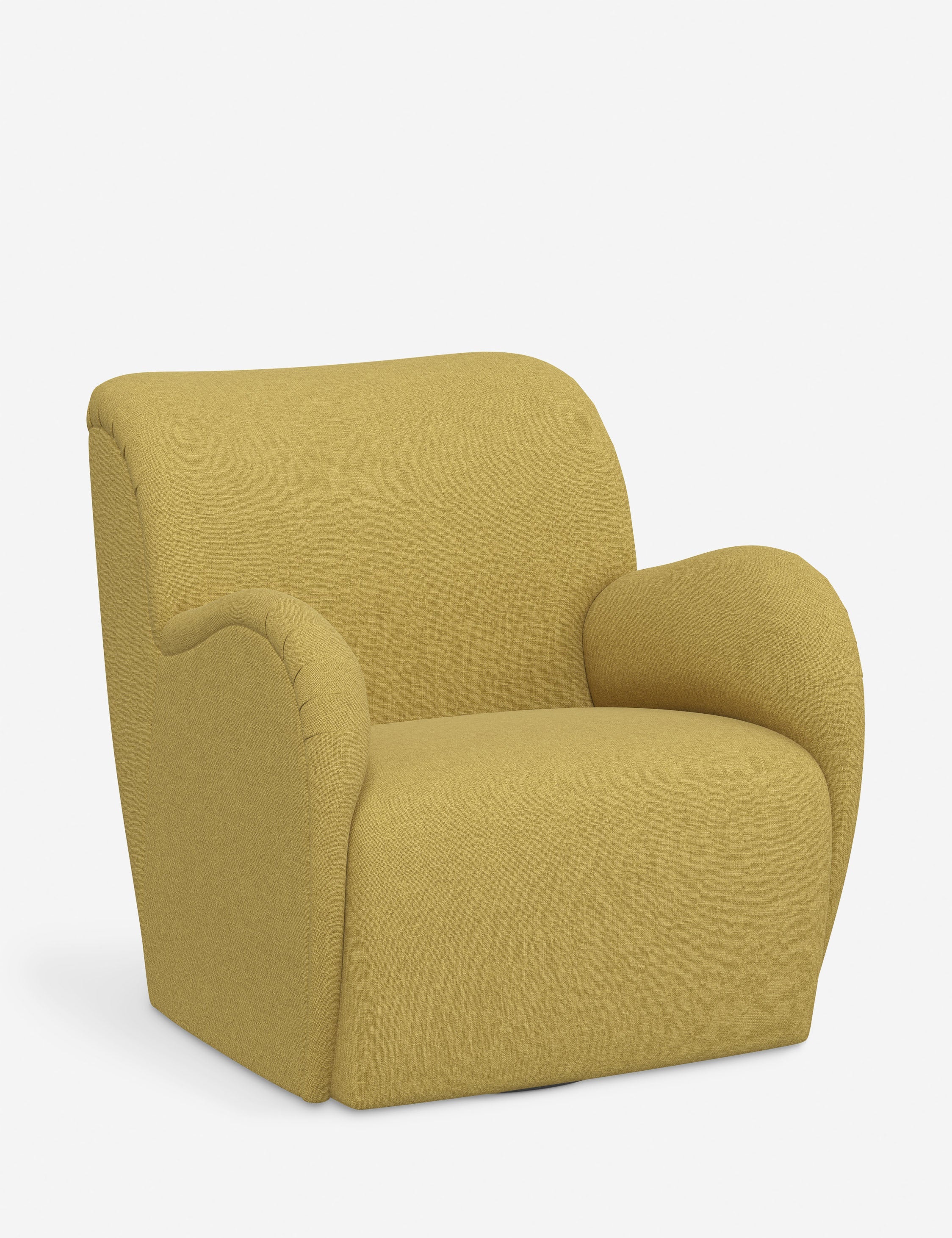Bela Swivel Chair | Overstuffed Arms, Custom Upholstery