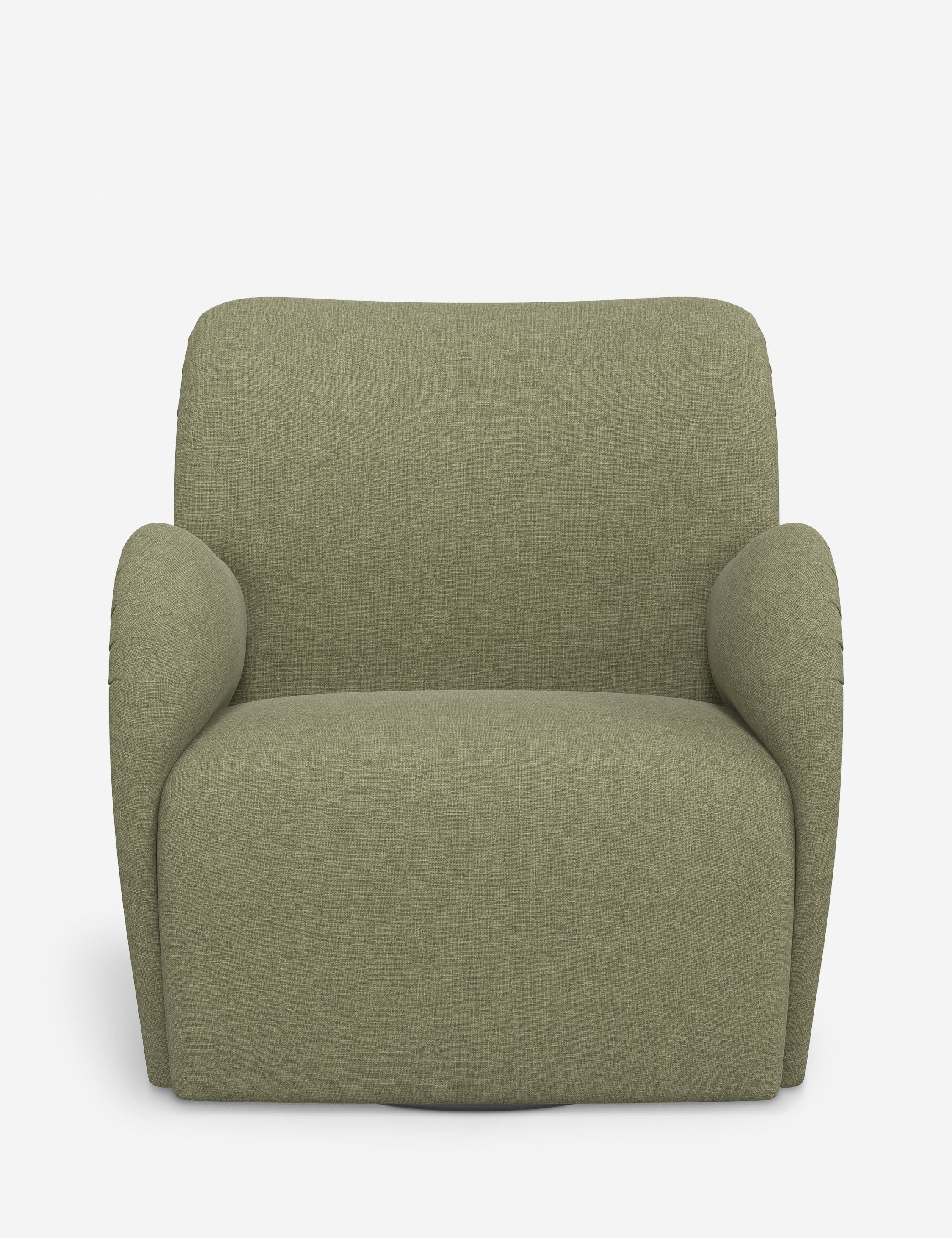 Bela Swivel Chair | Overstuffed Arms, Custom Upholstery