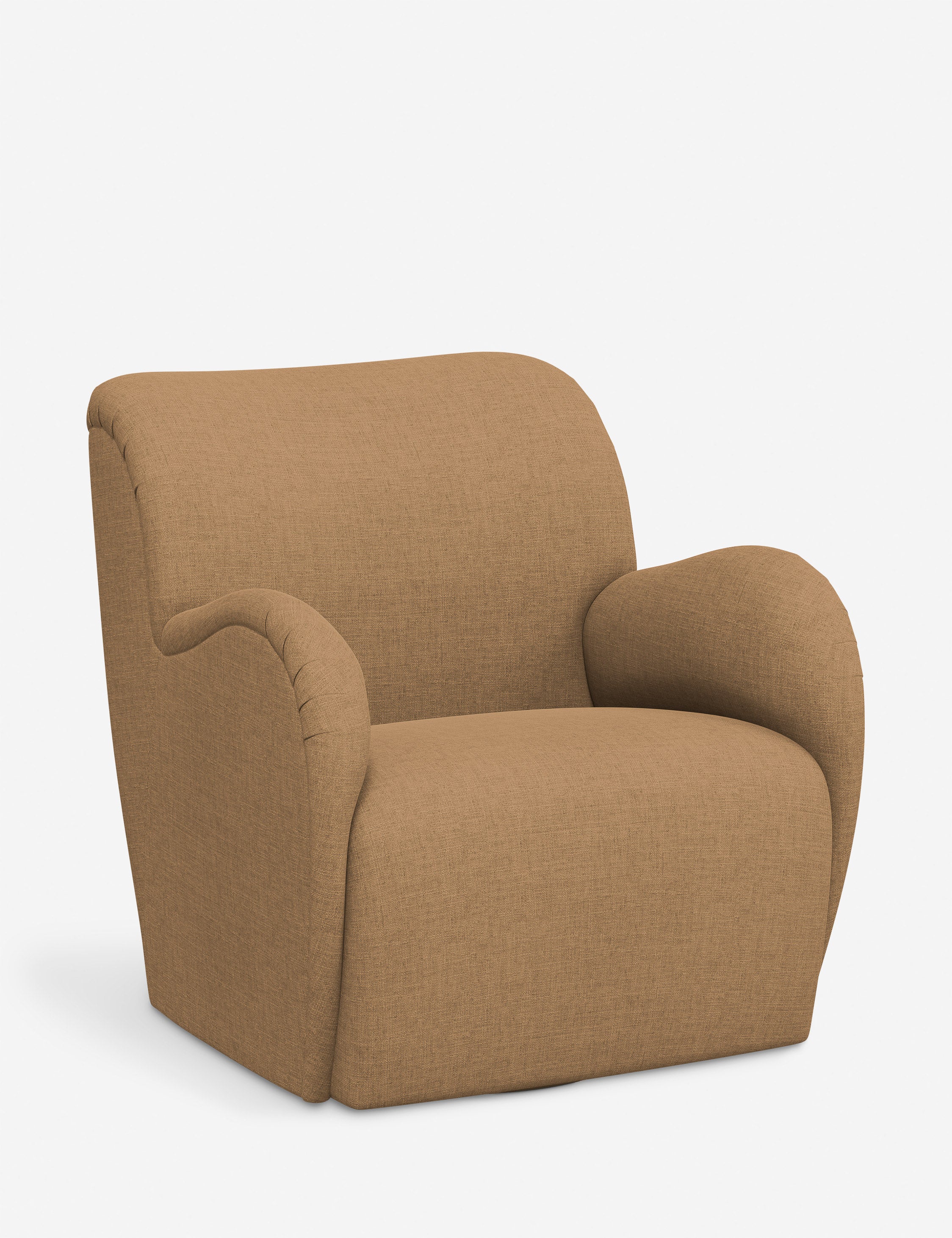 Bela Swivel Chair | Overstuffed Arms, Custom Upholstery