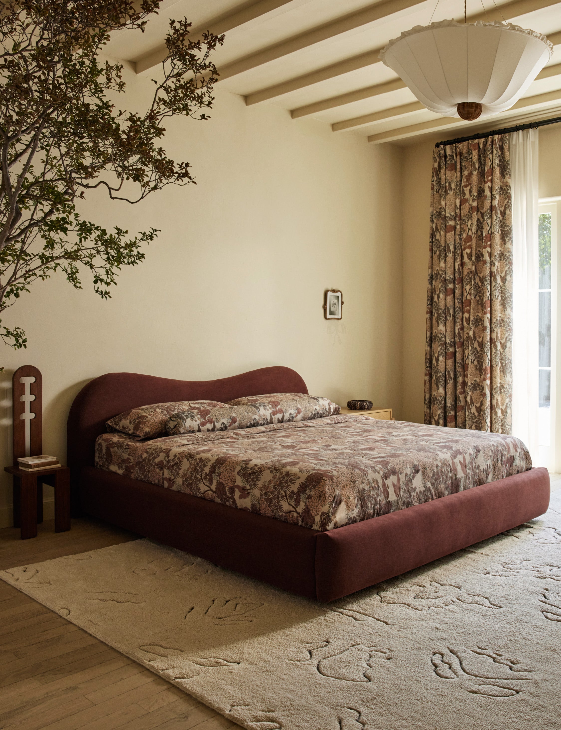 Bramble Duvet Cover | Linen-Cotton Blend, Botanical Print