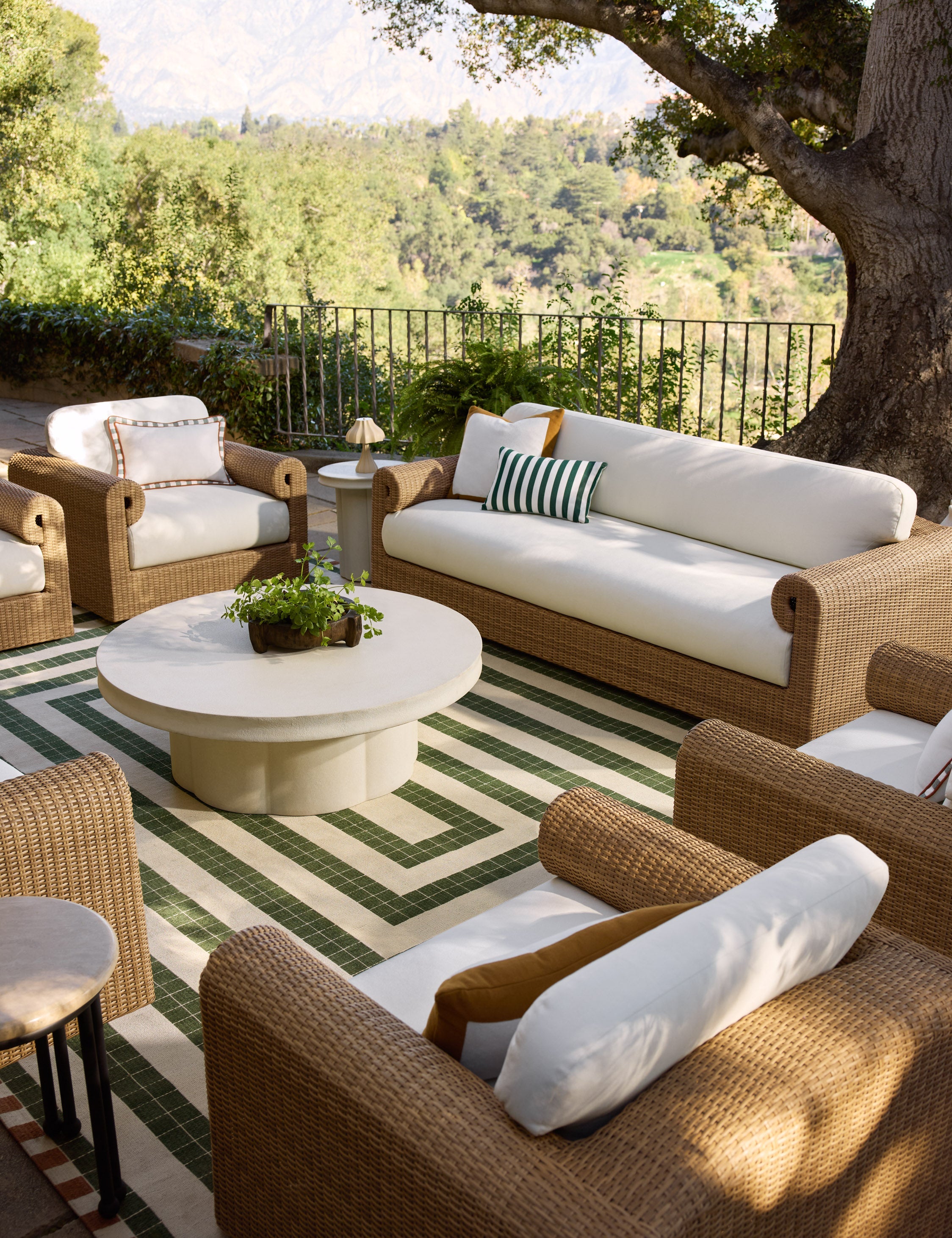 Kira Indoor/Outdoor Rug | Repeating Tile Motif, Stylish Design
