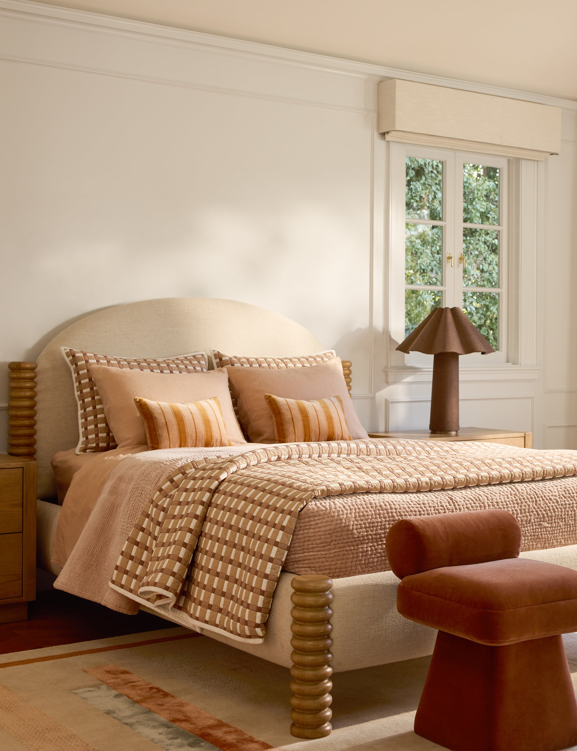 Oriana Cotton Quilt | Breathable Fabric, Classic Gingham