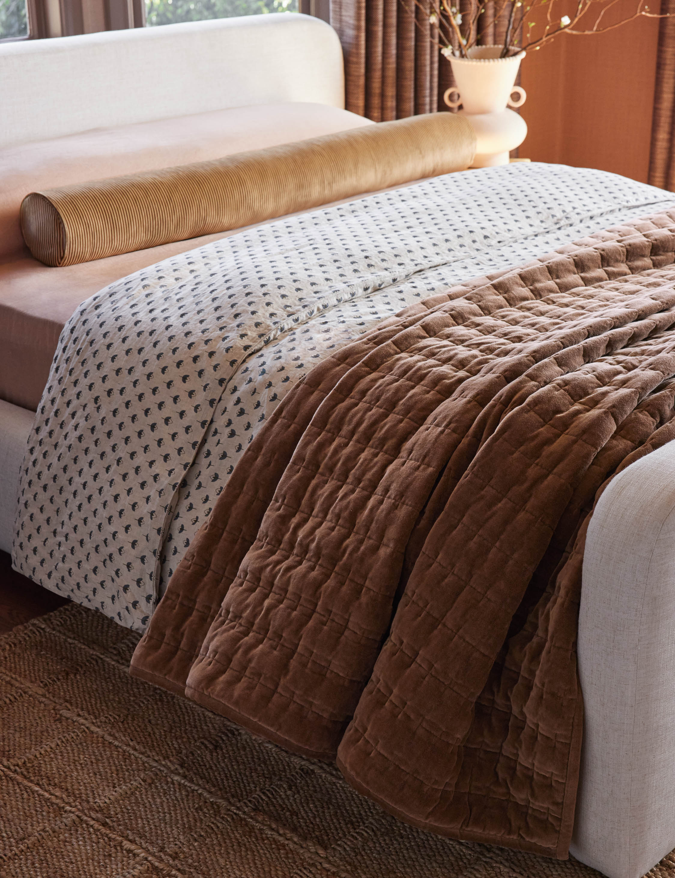 Aveline Velvet Quilt | Luxurious Textured Bedding