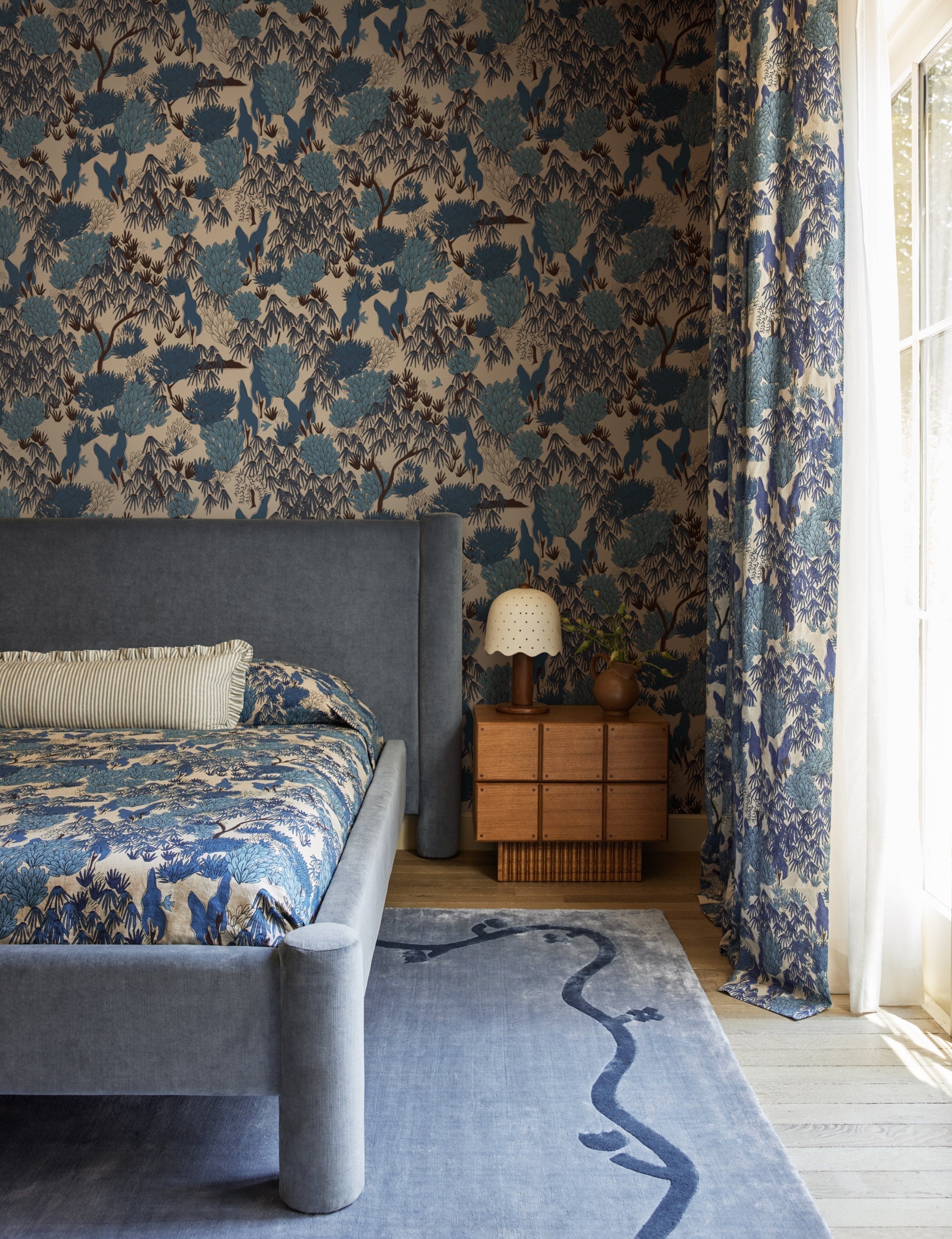 Bello Bed | Oversized Headboard, Fully-Upholstered Frame