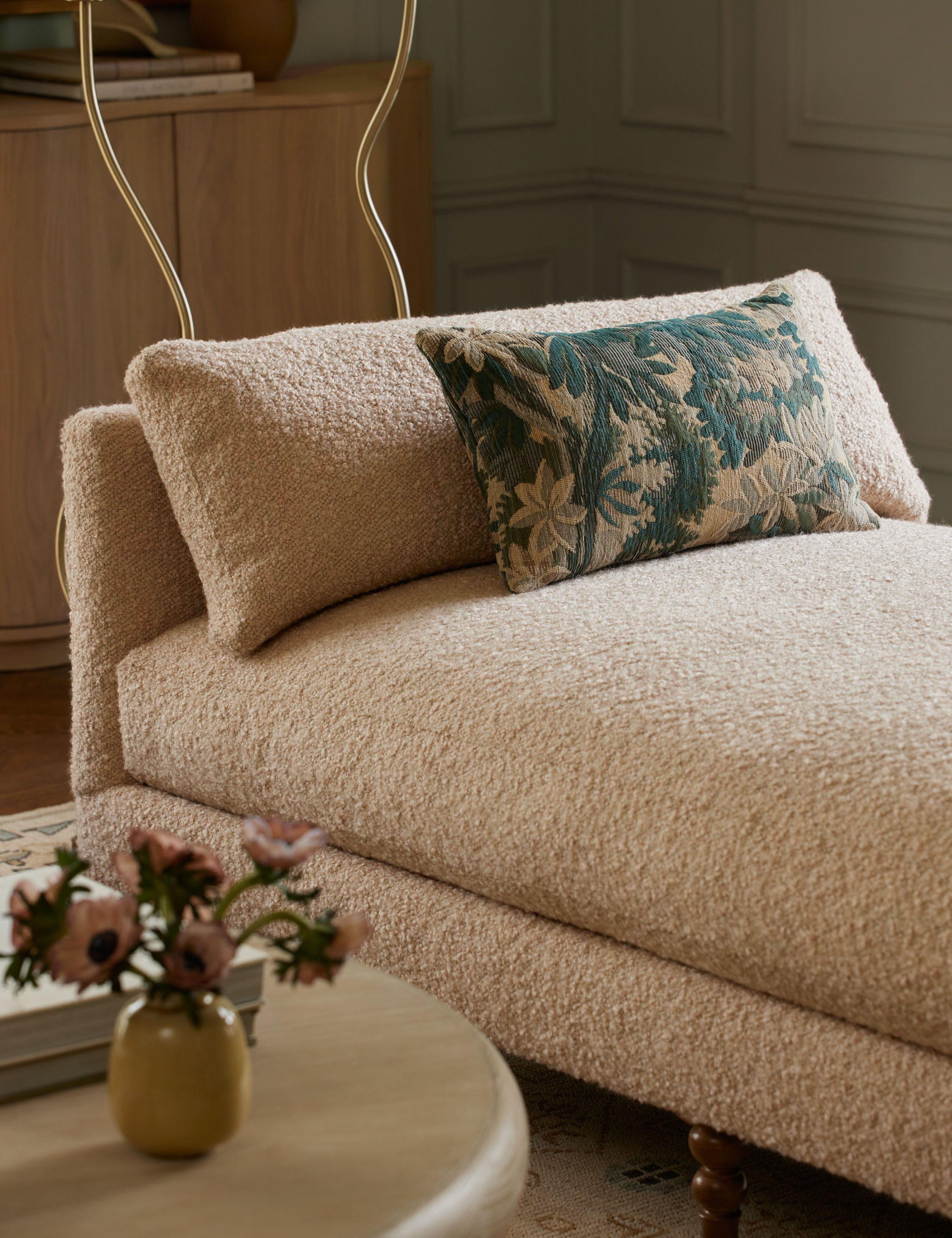 Mira Botanical Pillow | Rich Tapestry, Modern Design