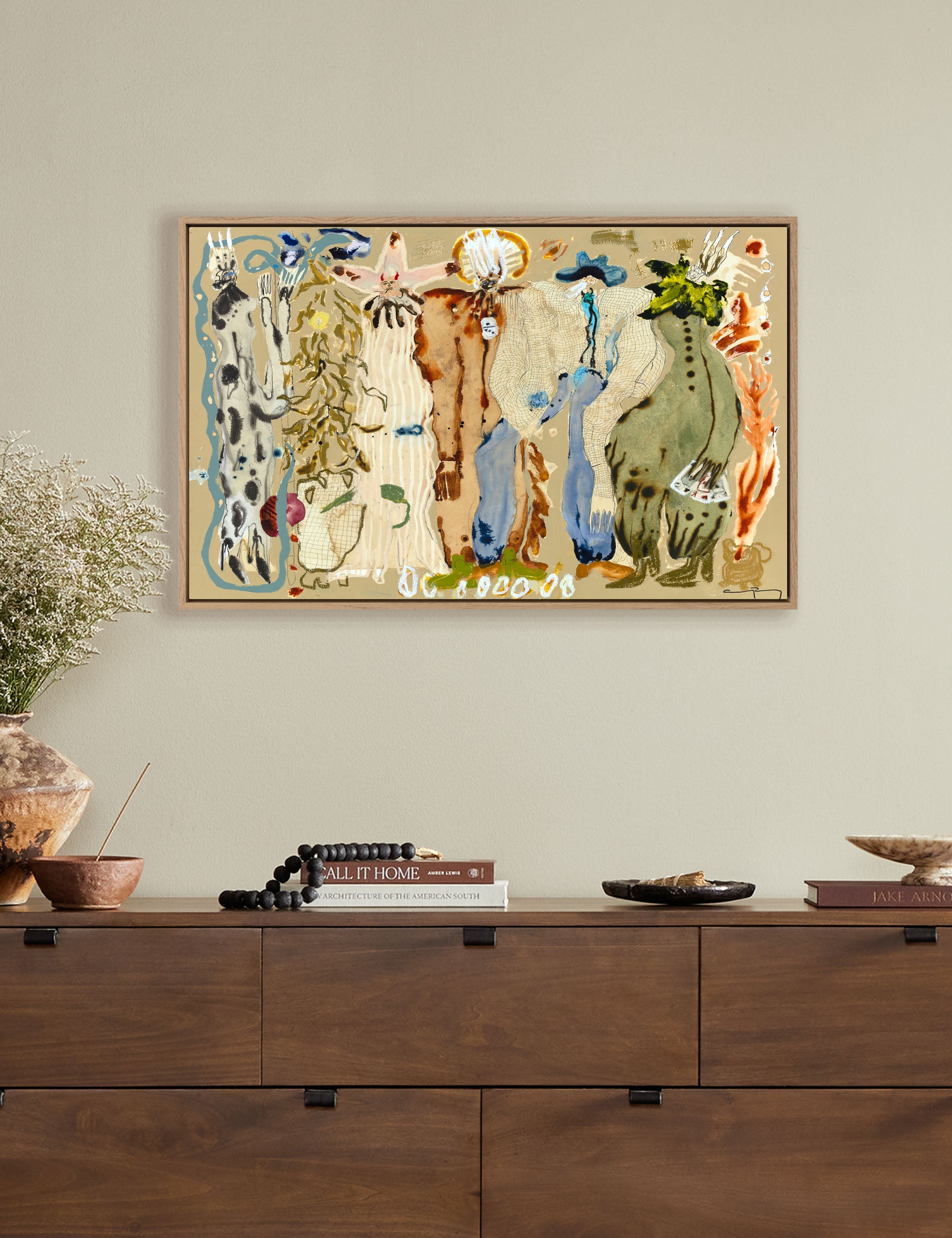 Bela Wall Art | Vibrant Earthy Hues, Fluid Lines