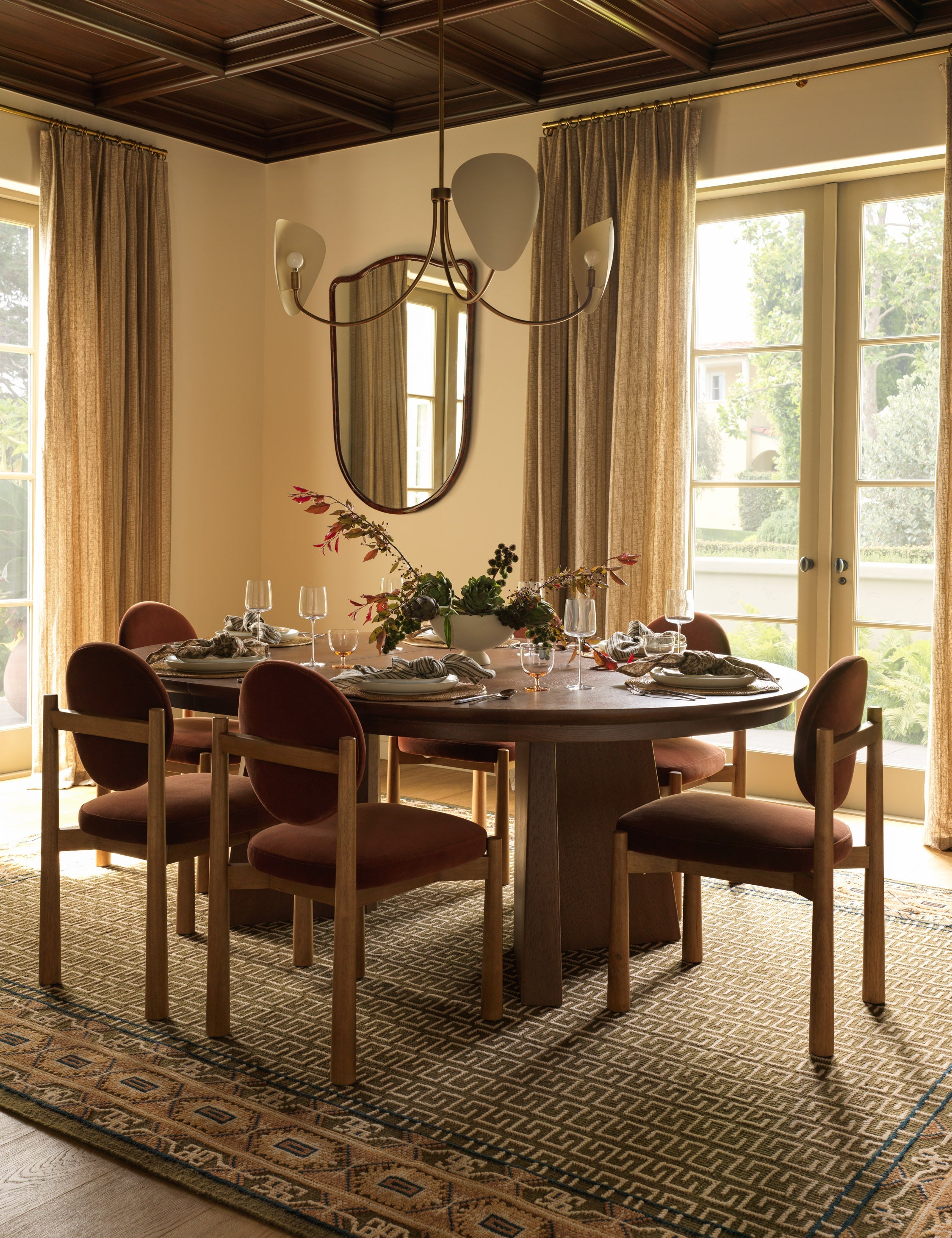 Mira Hand-Knotted Wool Rug | Traditional Pattern, Fringe Detail