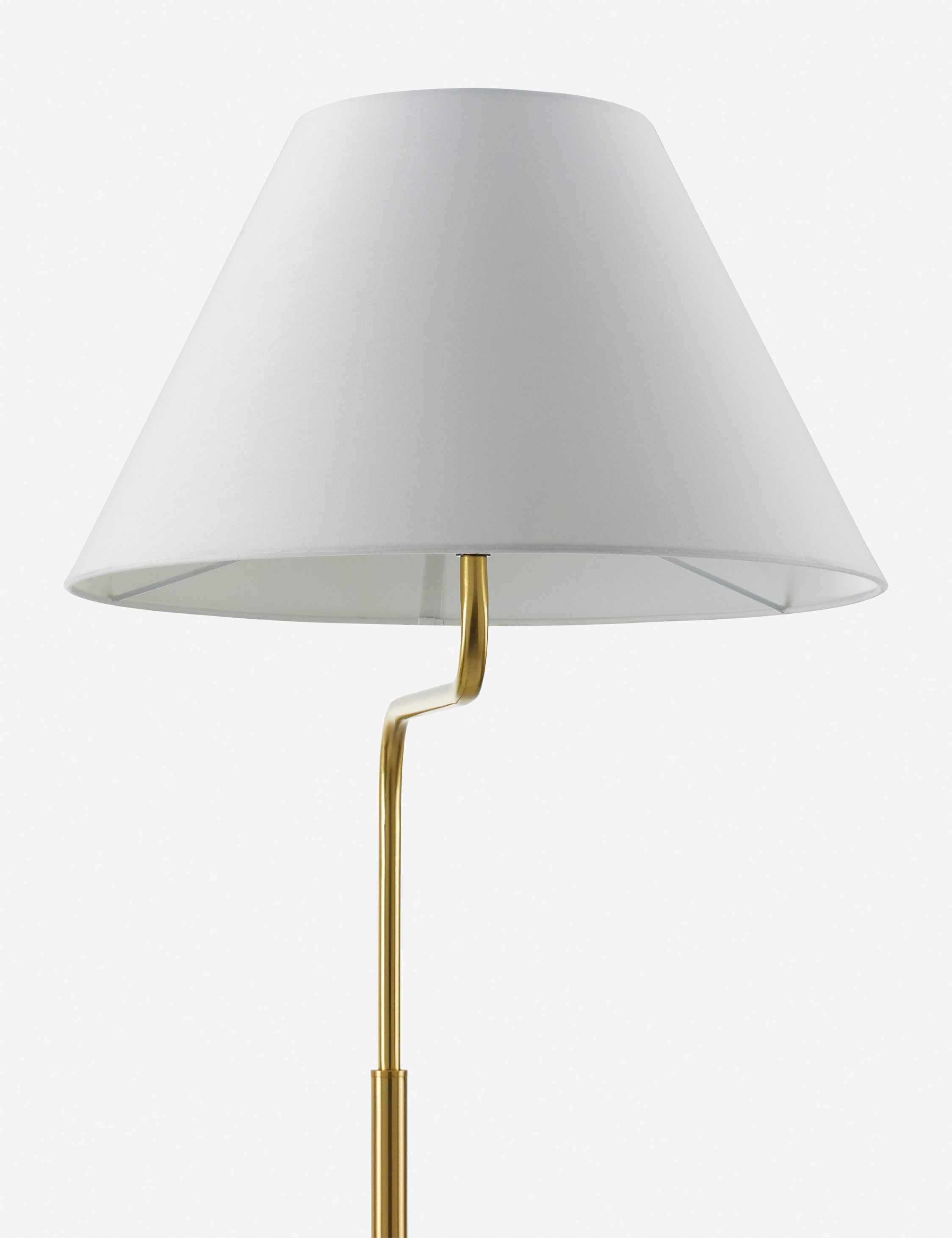 Elysian Floor Lamp | Brass Finish, Minimalist Design