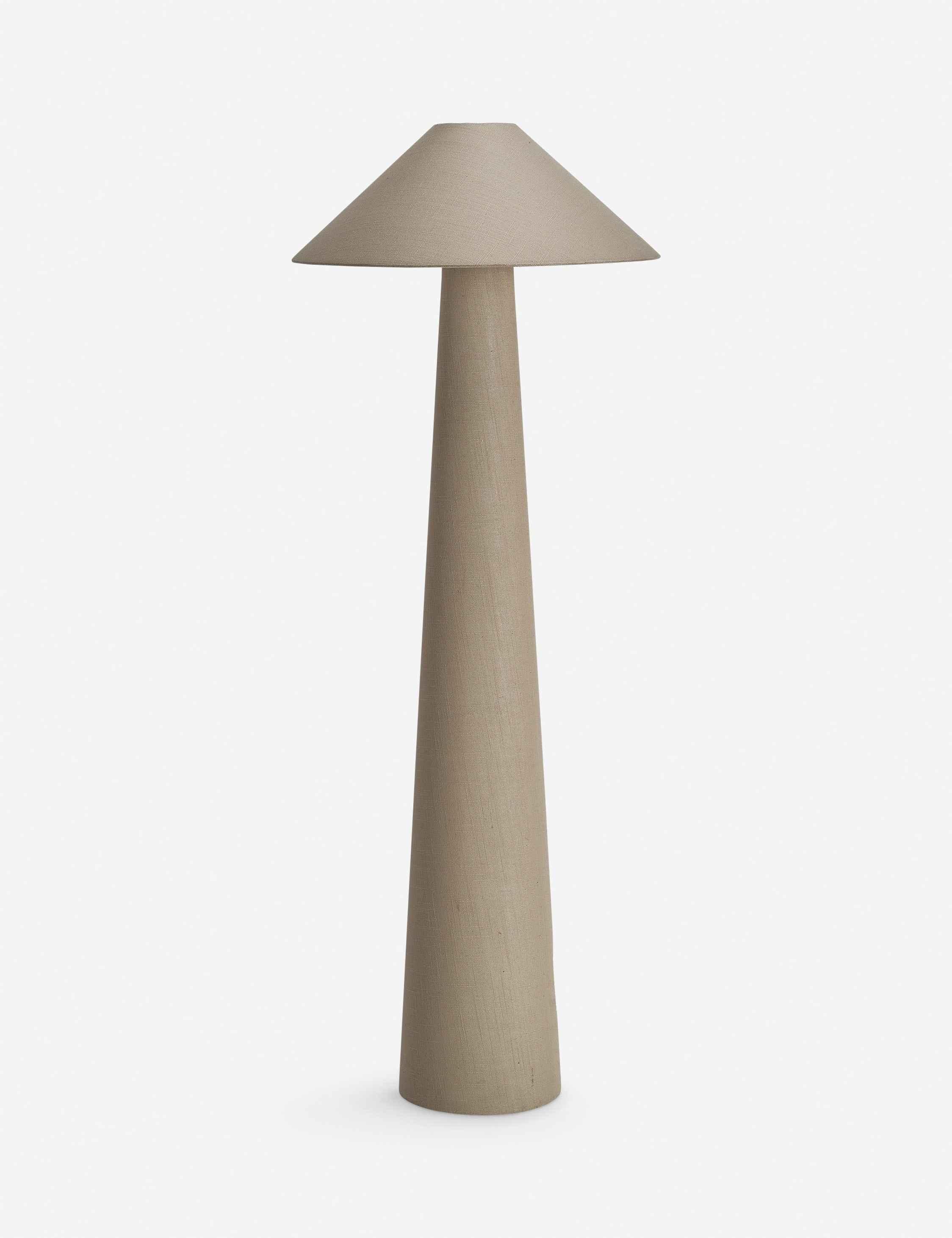 Nola Floor Lamp | High-Quality Linen, Sleek Silhouette