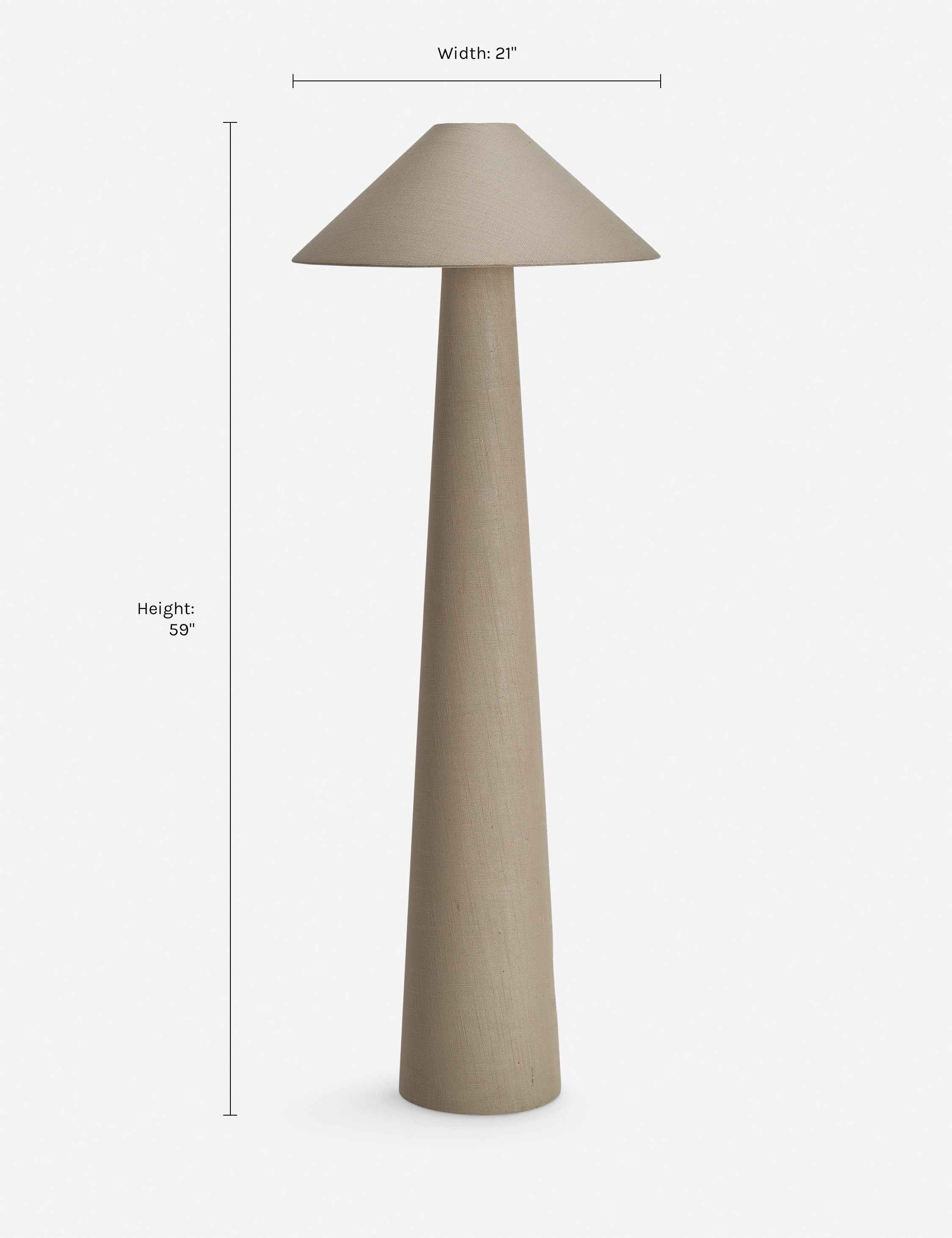 Nola Floor Lamp | High-Quality Linen, Sleek Silhouette