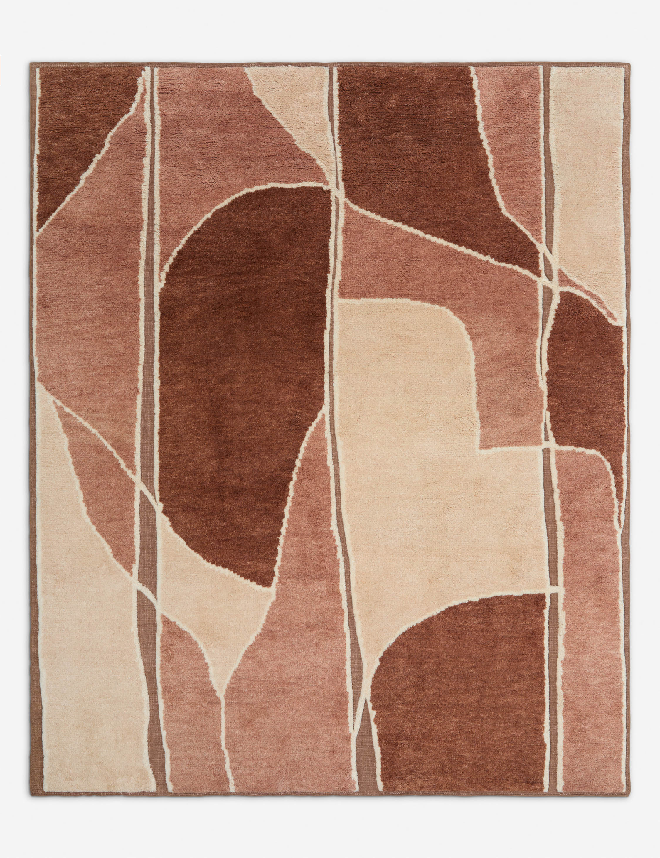 Alba Wool Rug | Hand-Knotted, Terracotta Hues