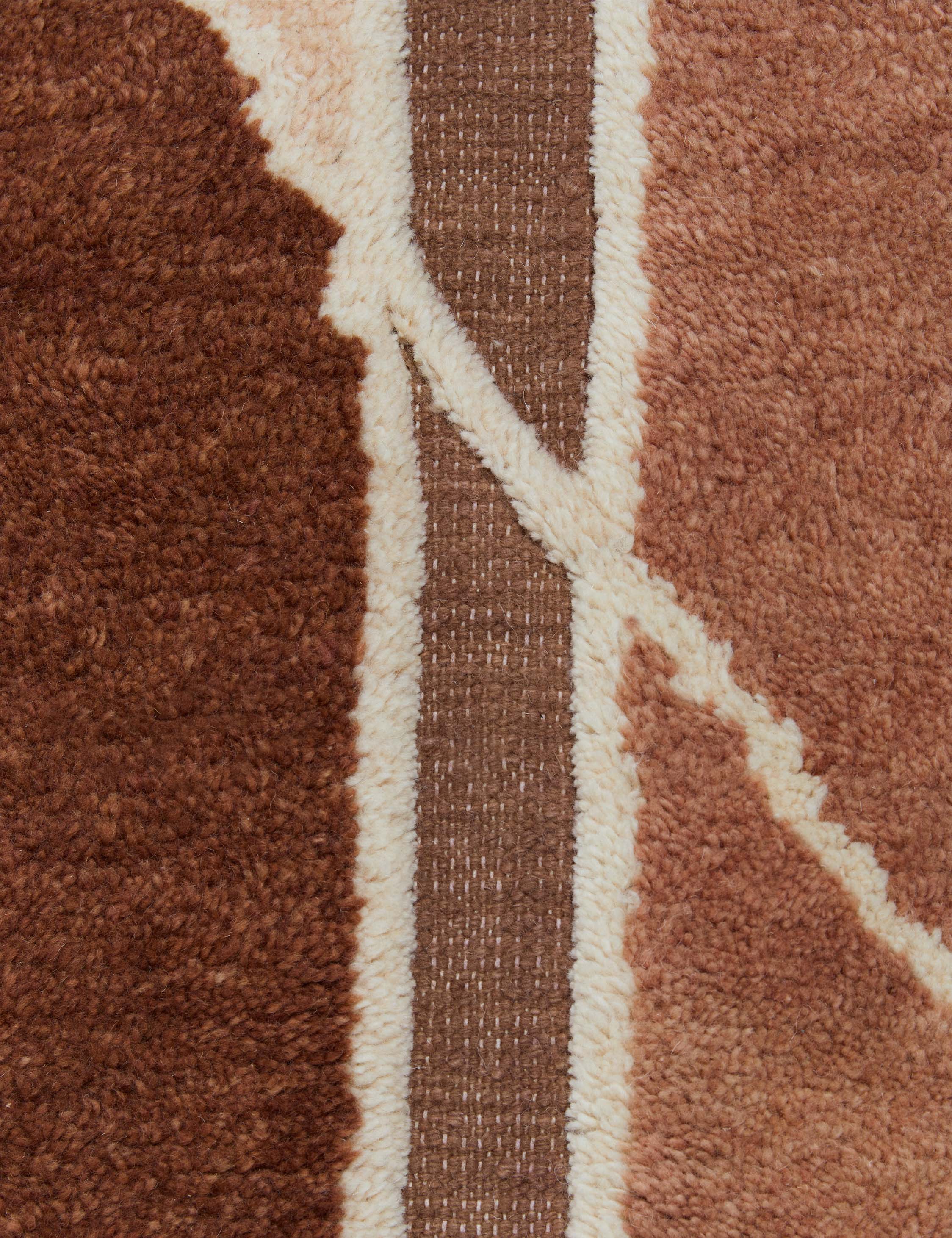Alba Wool Rug | Hand-Knotted, Terracotta Hues