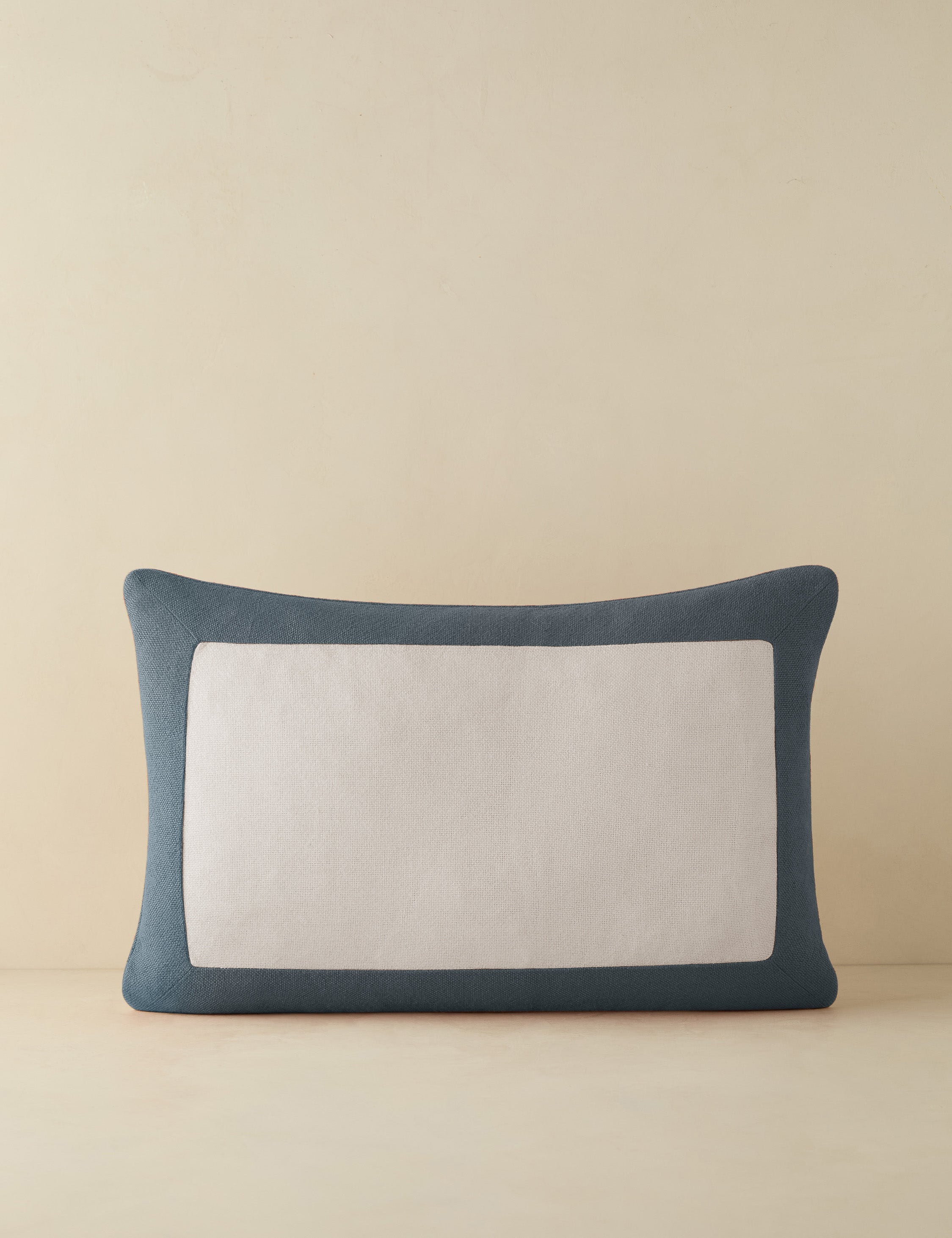 Amica Outdoor Pillow | Colorful Border, Antique White Center