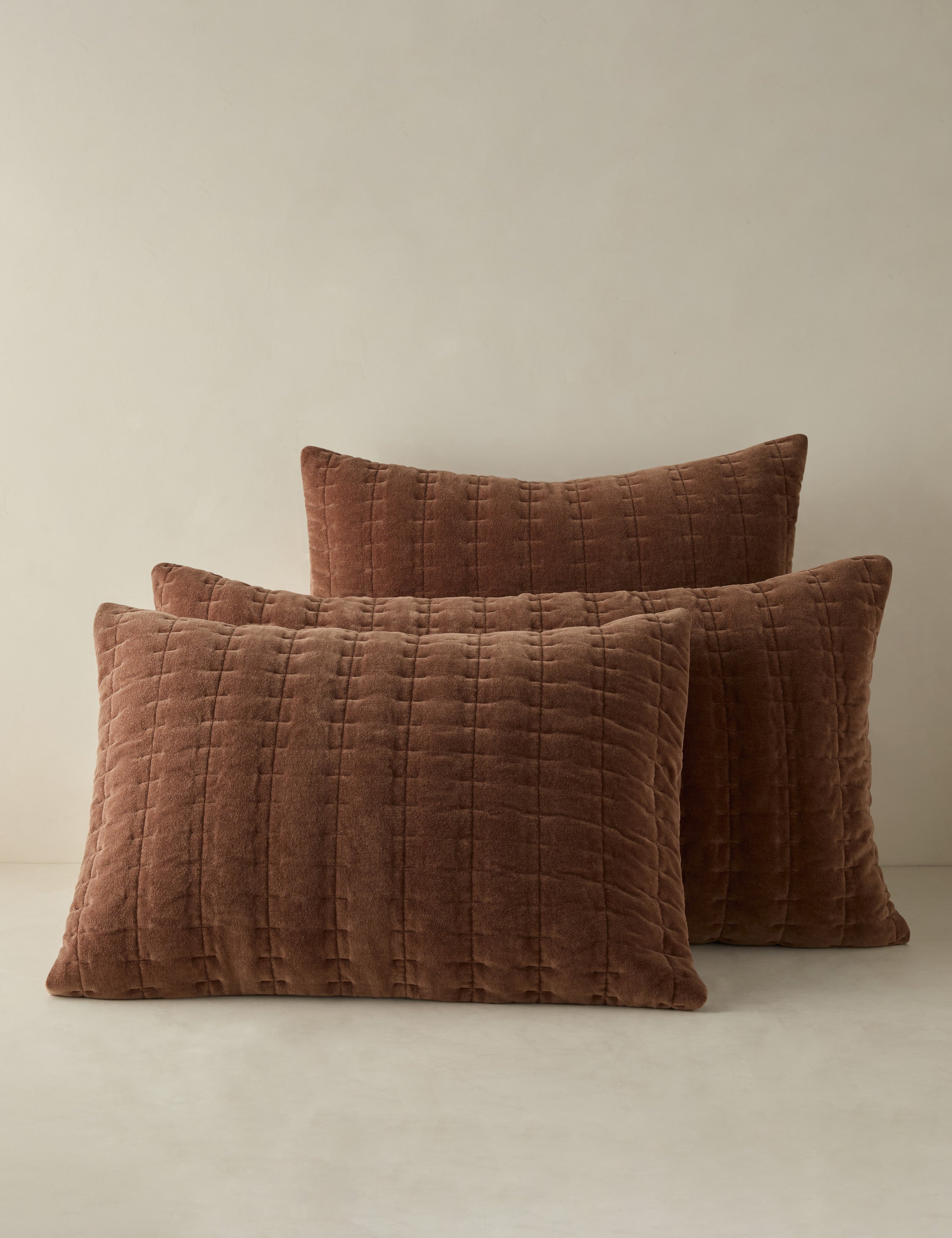 Astra Velvet Sham | Quilted Texture, Luxurious Touch