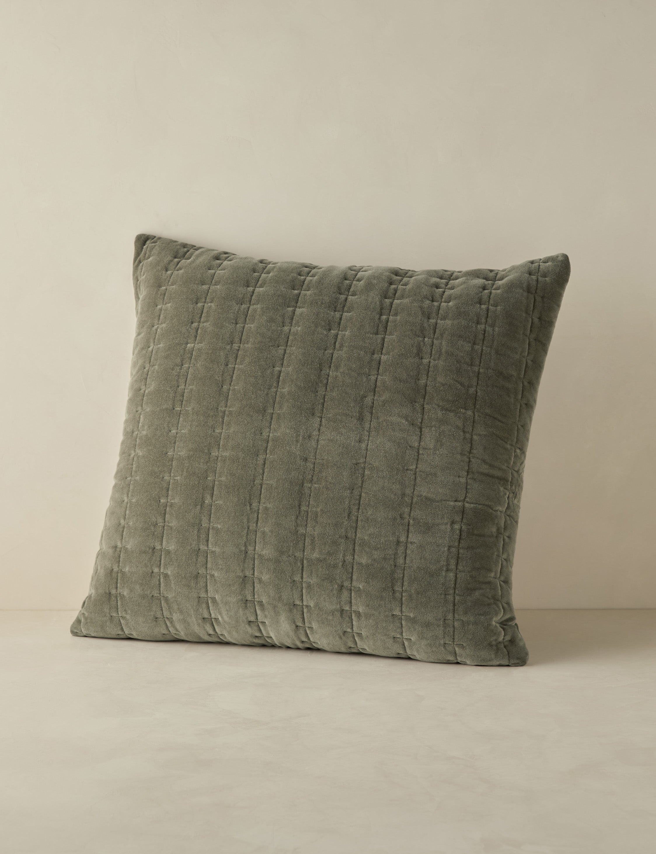 Astra Velvet Sham | Luxurious Quilted Texture