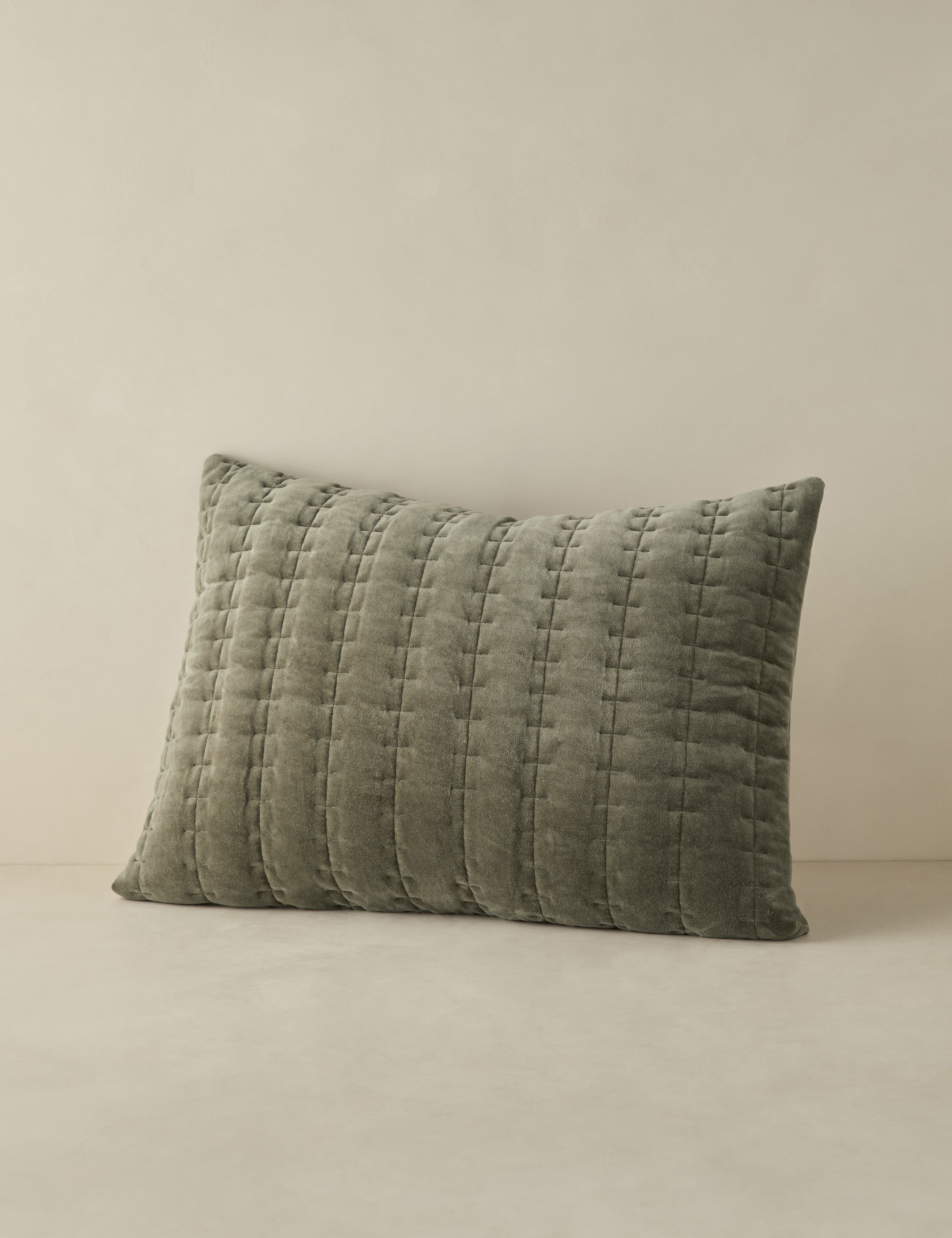 Astra Velvet Sham | Quilted Texture, Luxurious Touch