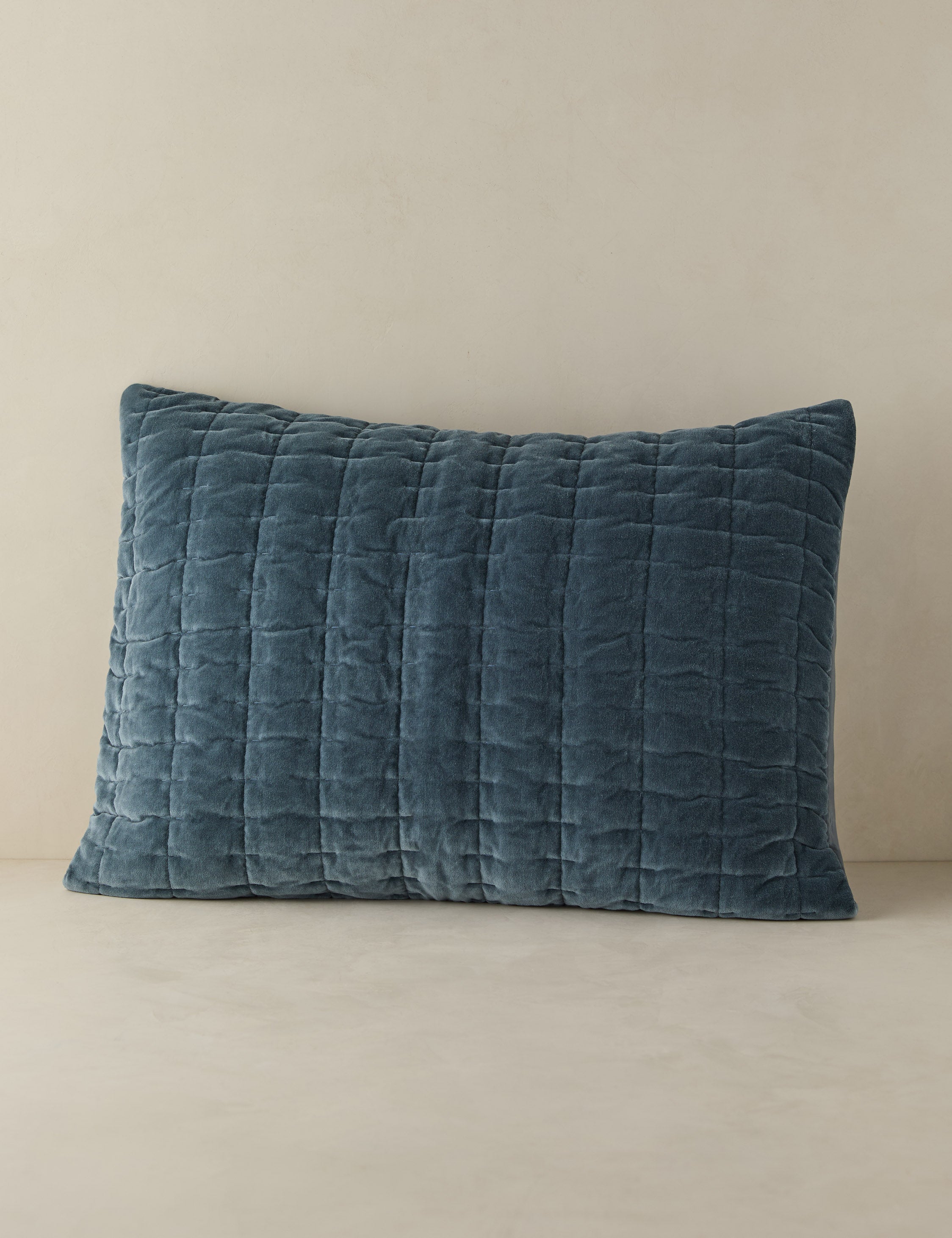Astra Velvet Sham | Luxurious Quilted Texture