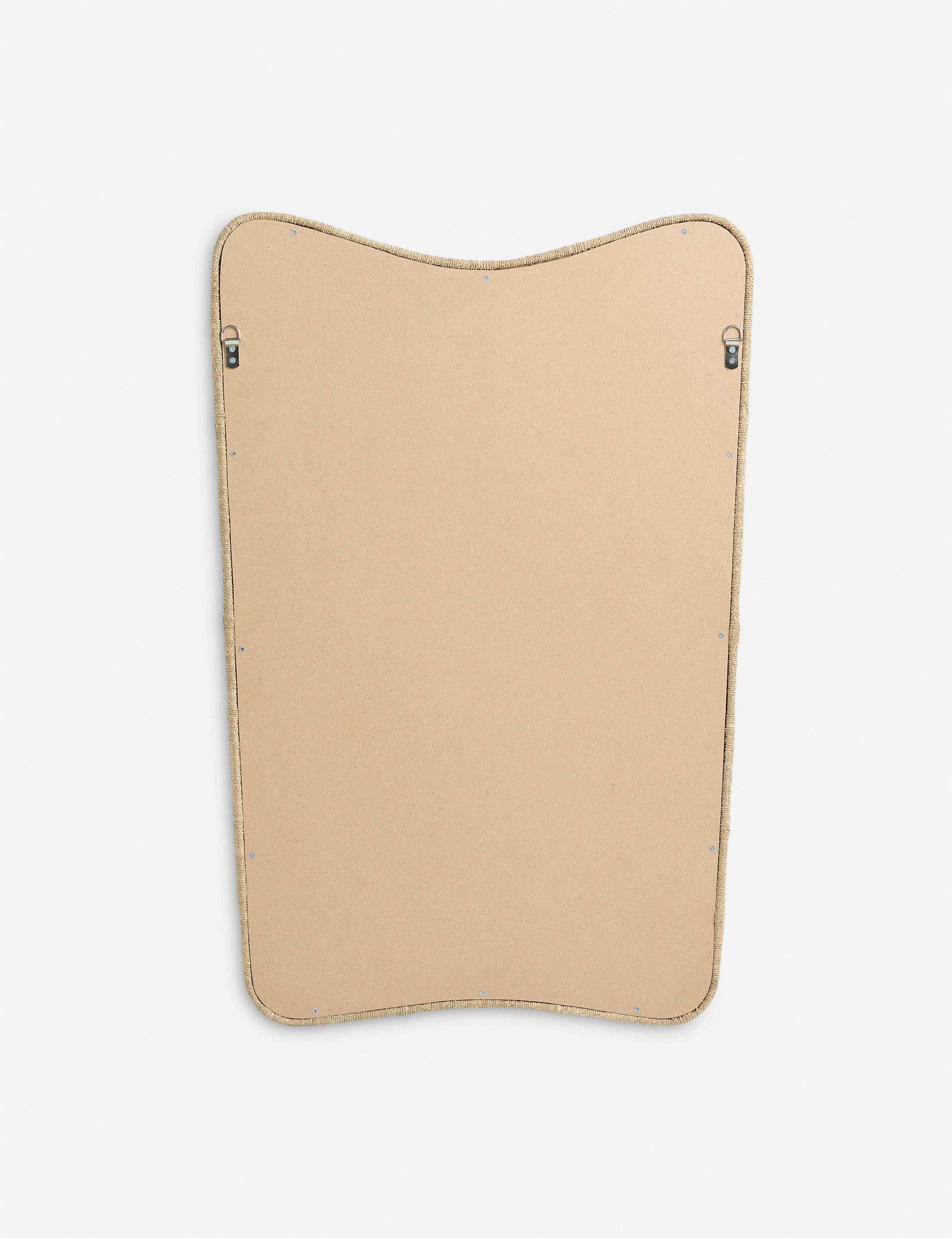 Alora Wall Mirror | Woven Frame, Curved Design