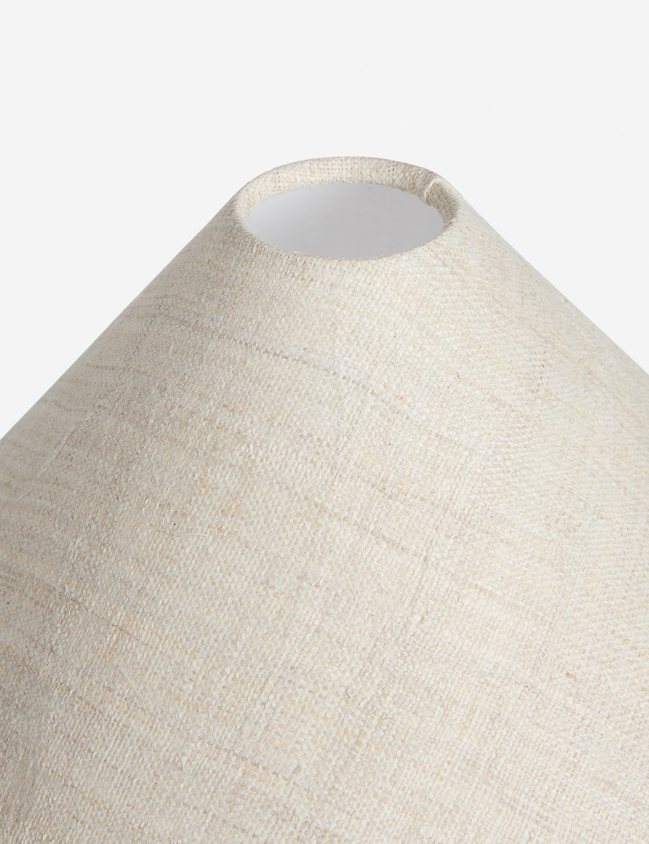 Arca Floor Lamp | Sculptural Wood Base, Hemp Shades
