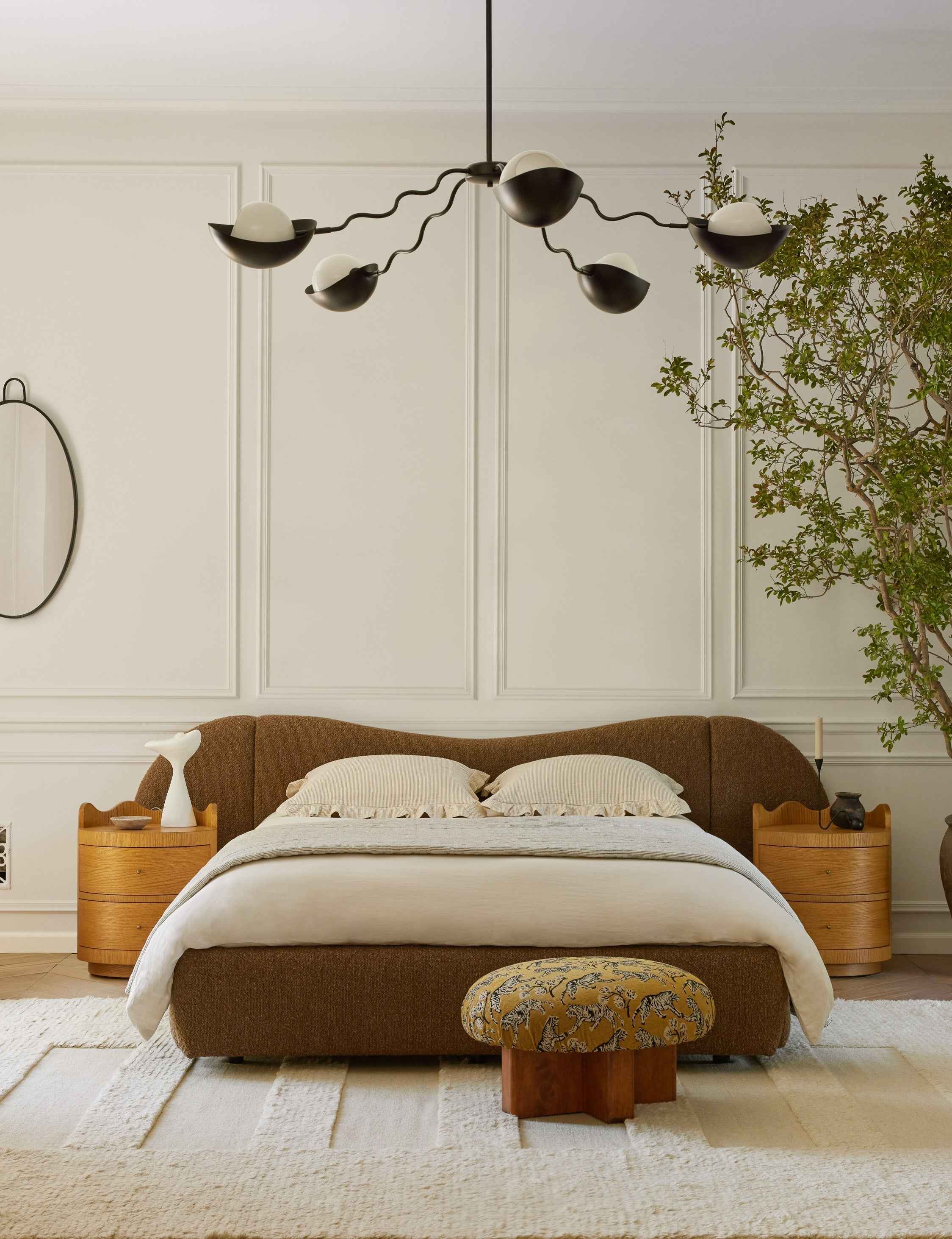 Kaya Chandelier | Opal Glass Orbs, Modern Design