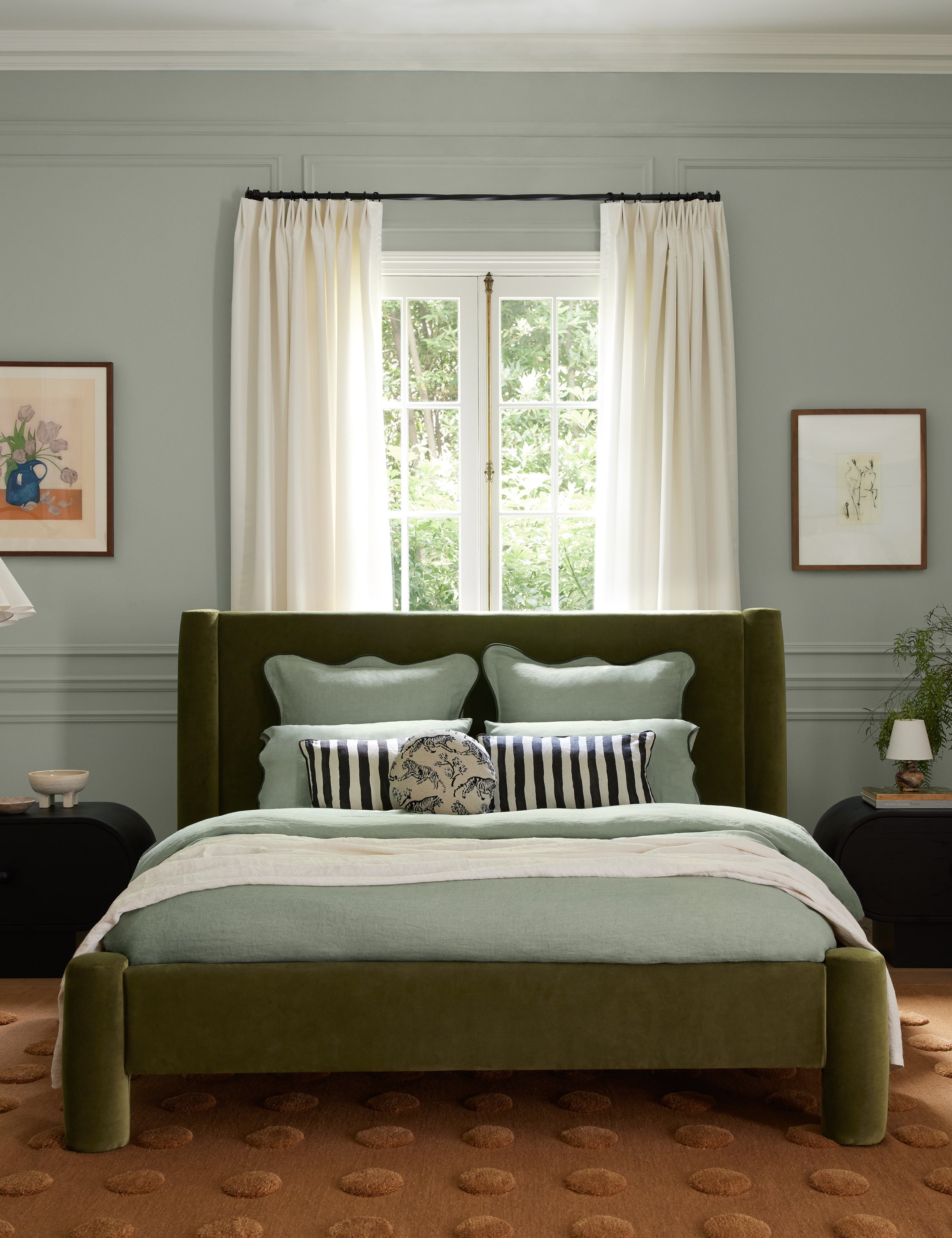 Bello Bed | Oversized Headboard, Fully-Upholstered Frame