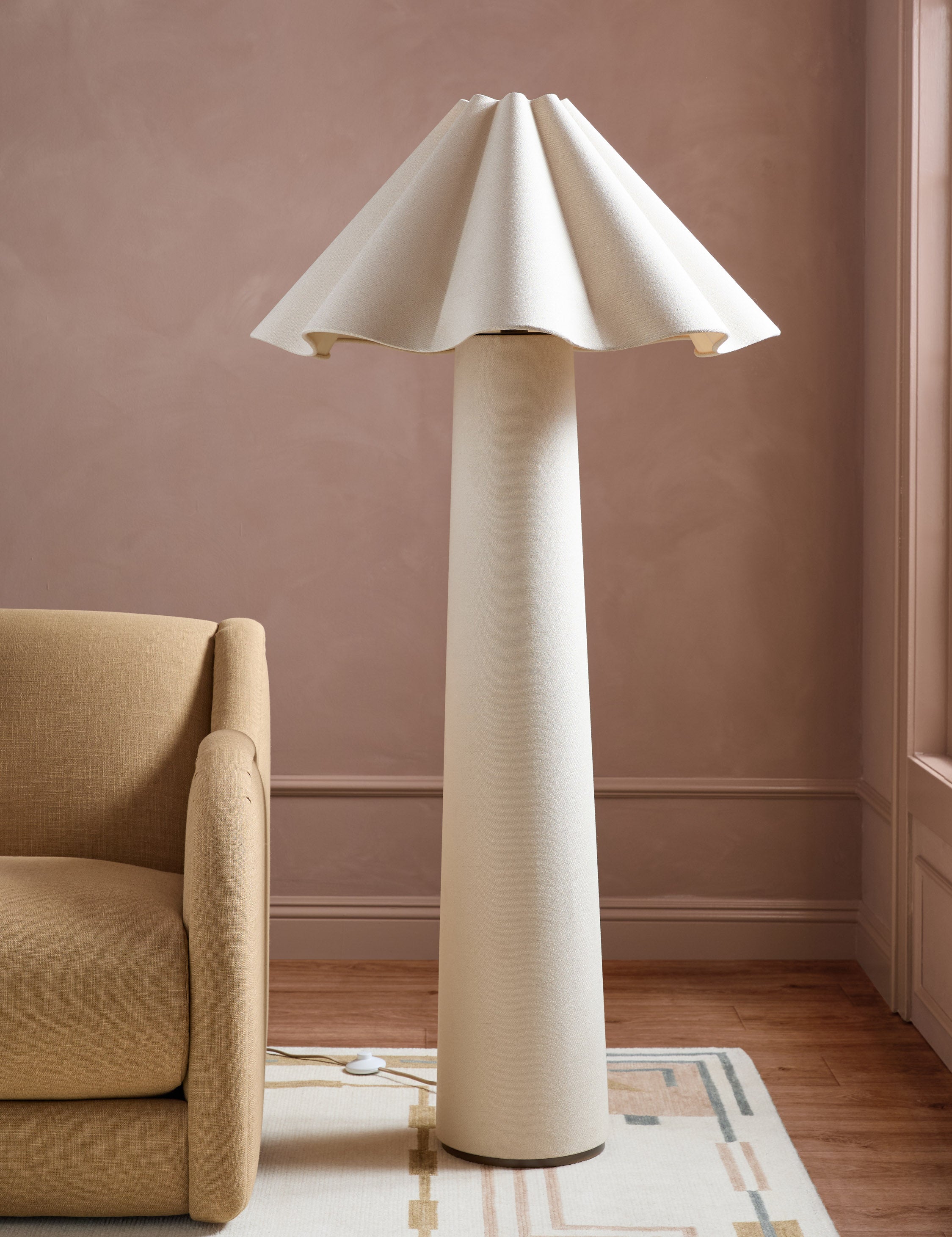Bela Floor Lamp | Sculptural Fabric Design