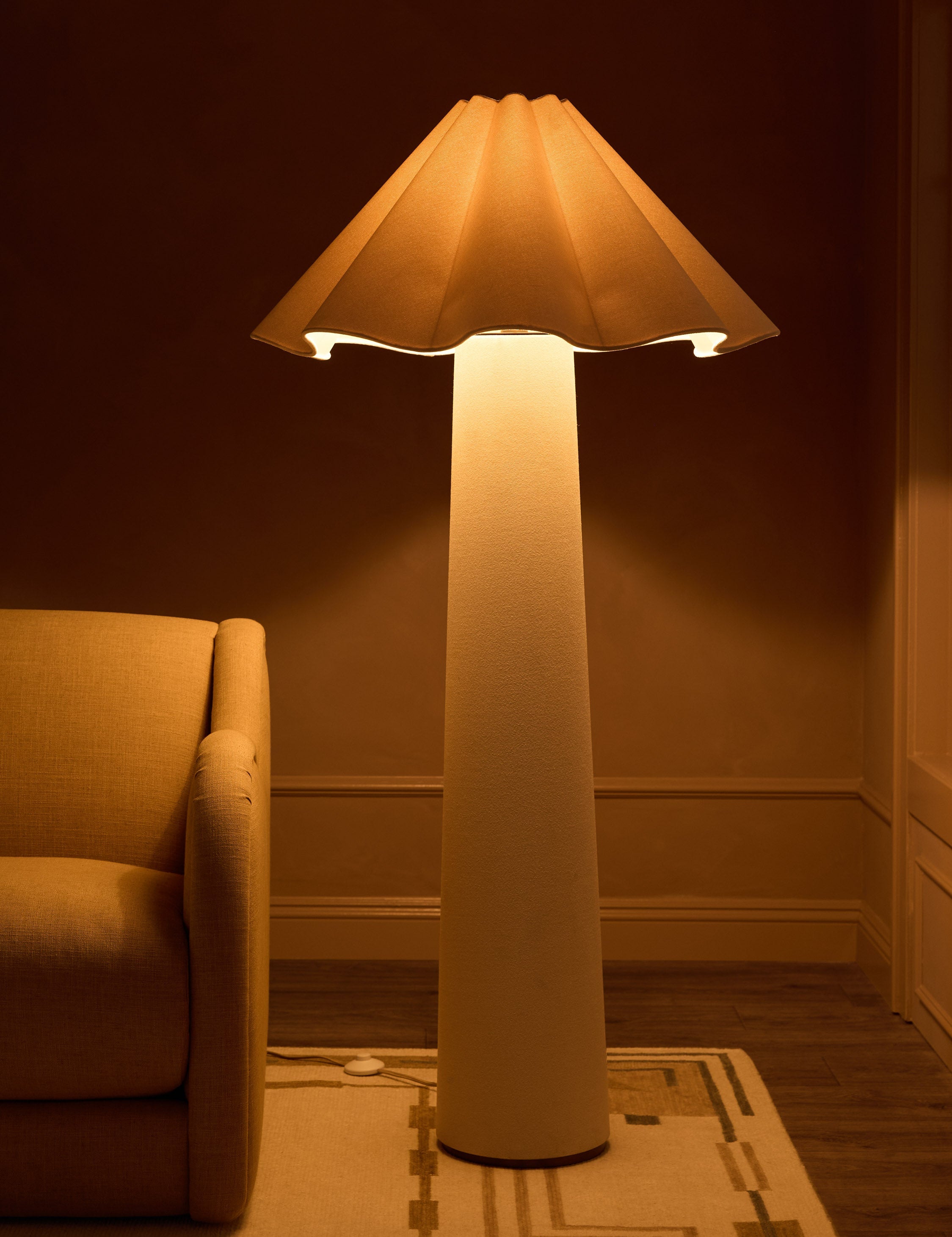 Bela Floor Lamp | Sculptural Fabric Design
