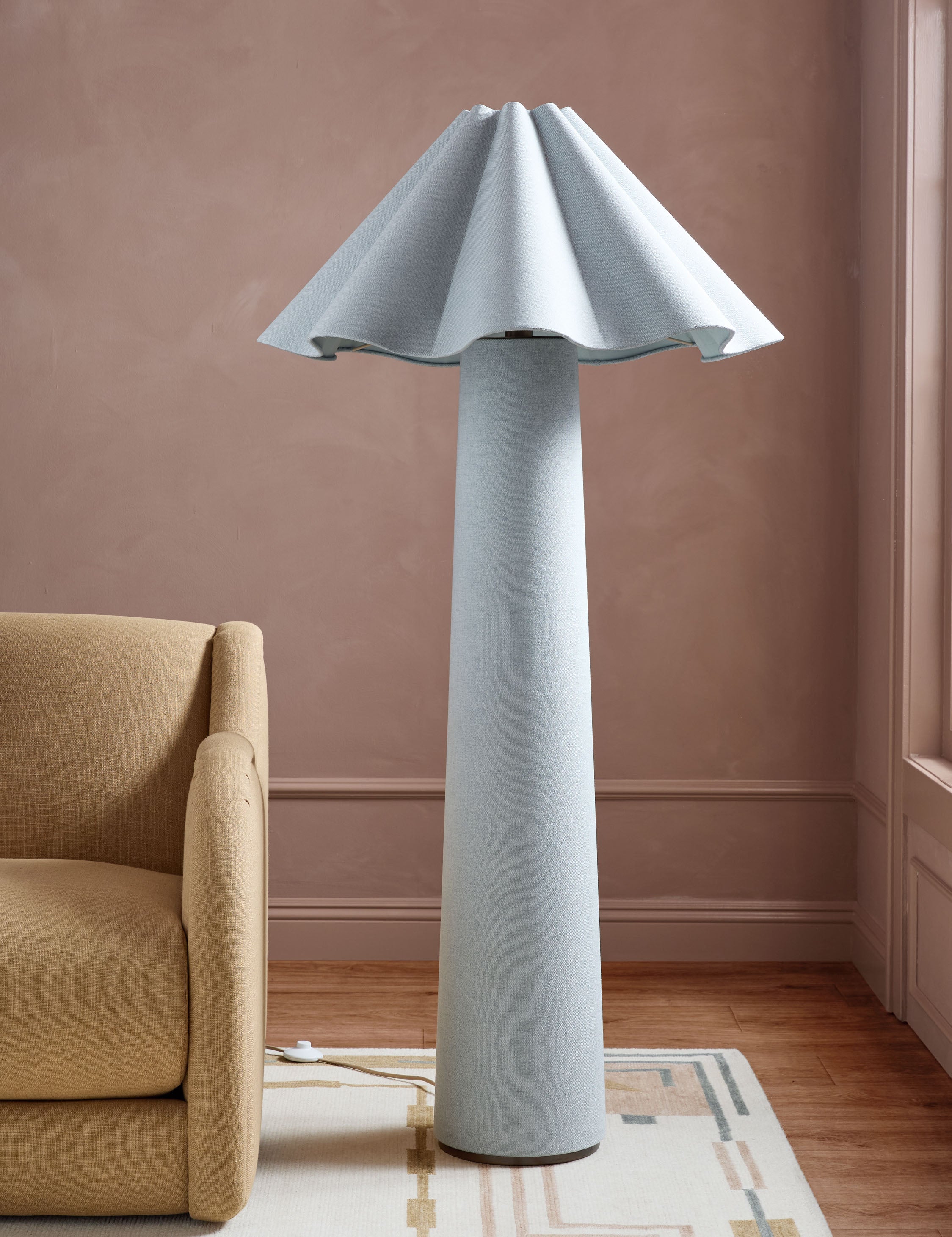 Bela Floor Lamp | Sculptural Fabric Design