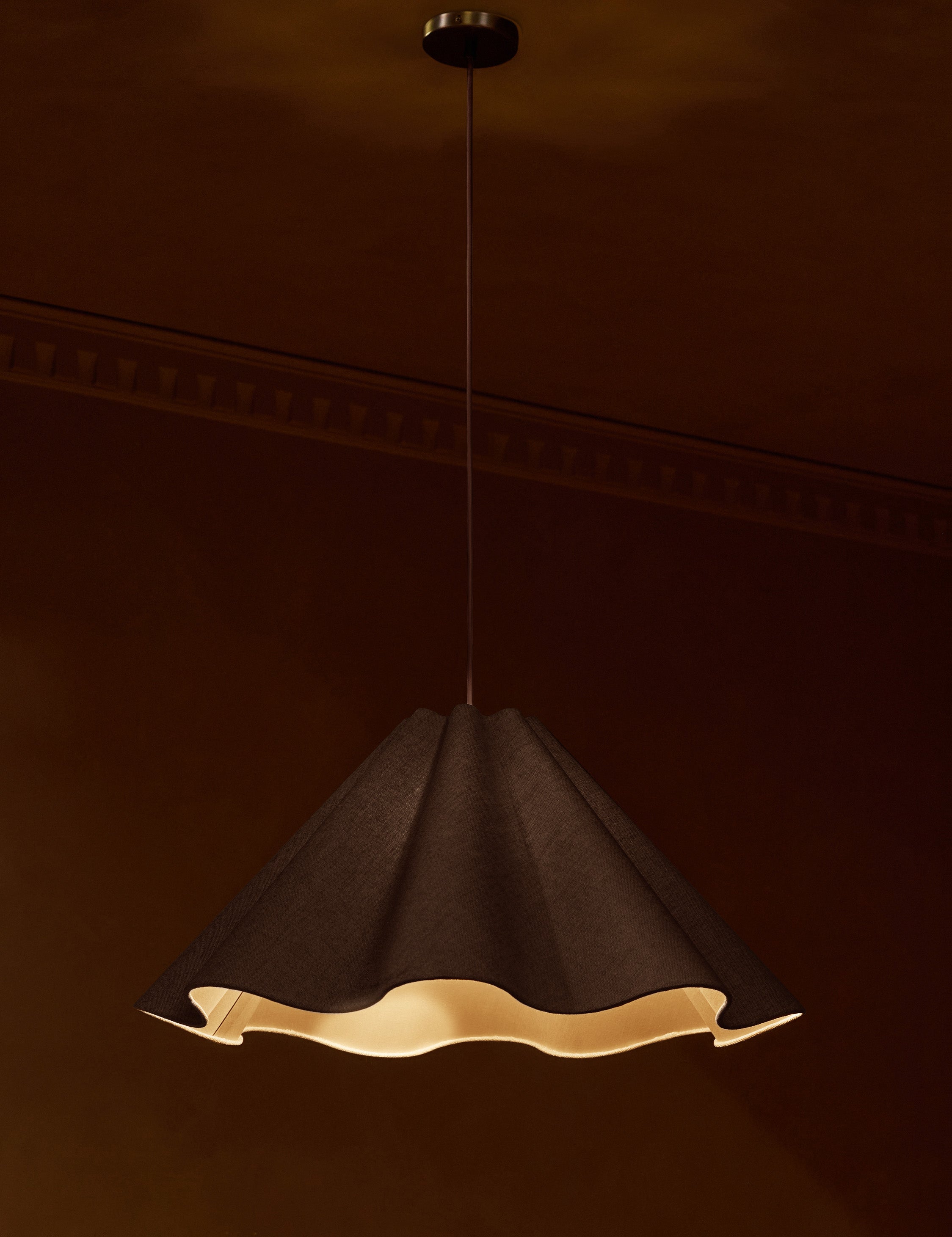 Bela Pendant Light | Fabric-Wrapped, Sculptural Design