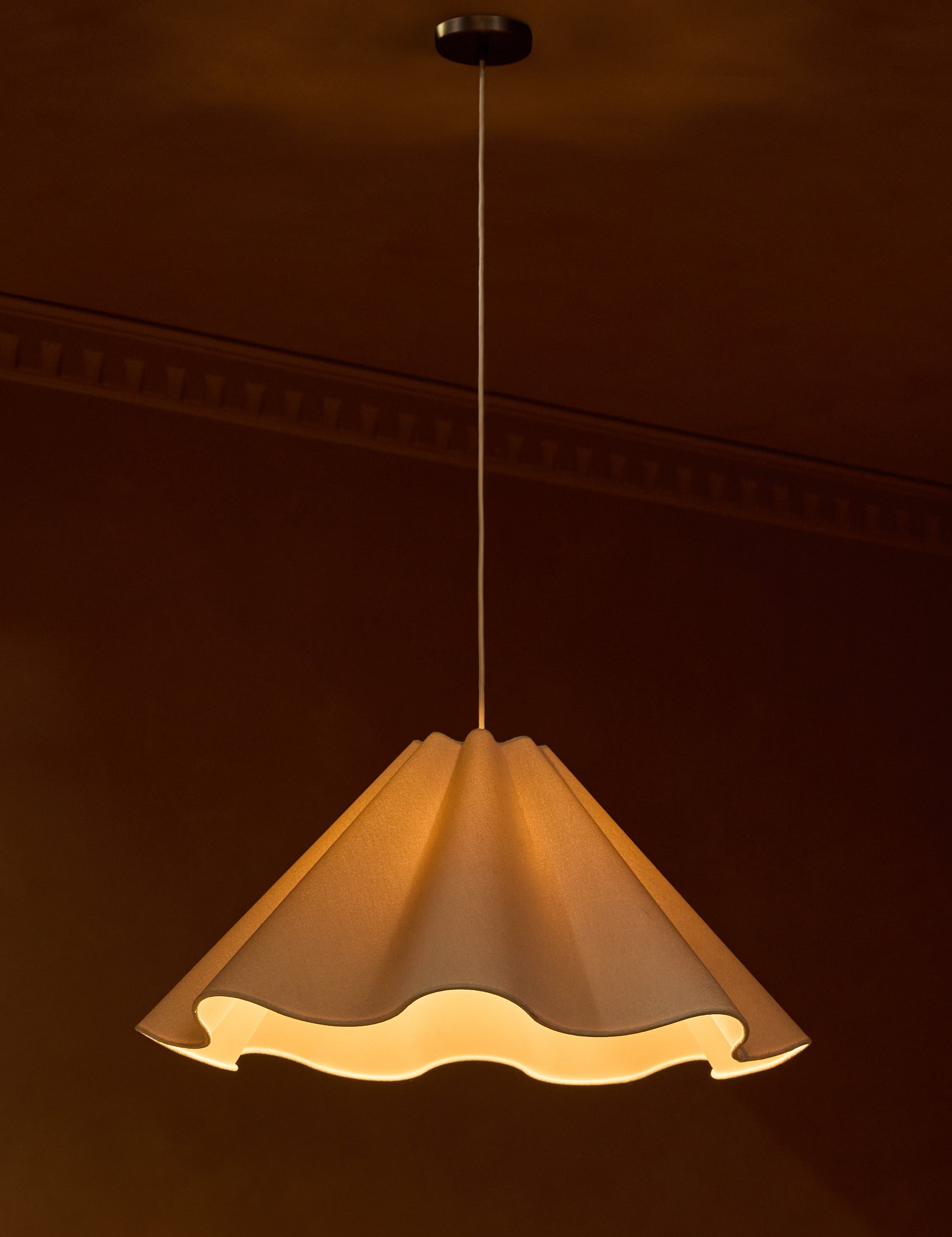 Bela Pendant Light | Fabric-Wrapped, Sculptural Design