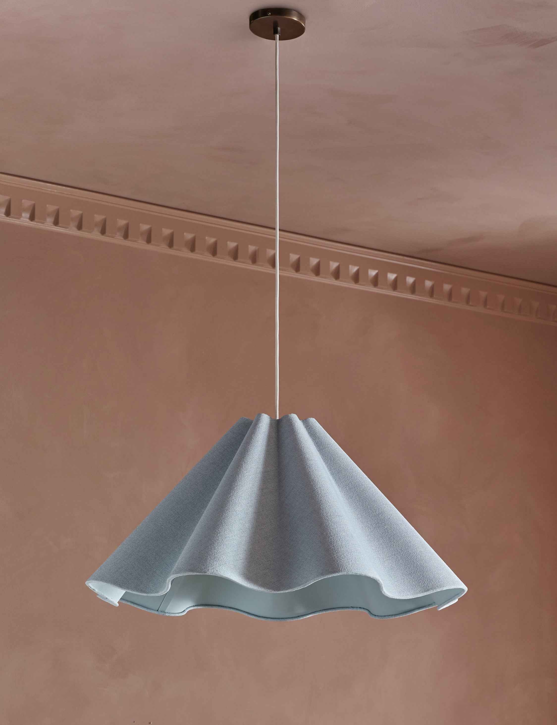 Bela Pendant Light | Fabric-Wrapped, Sculptural Design