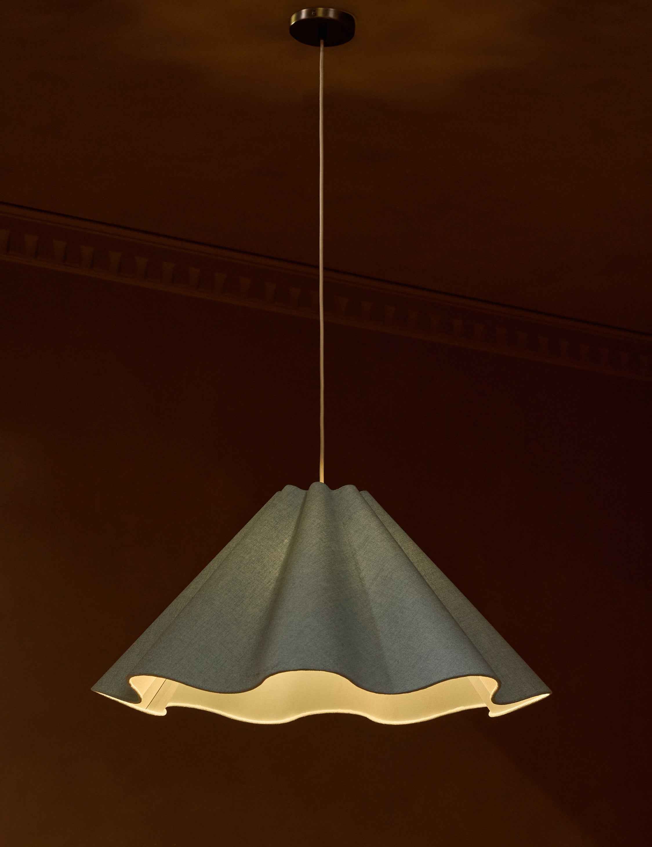 Bela Pendant Light | Fabric-Wrapped, Sculptural Design