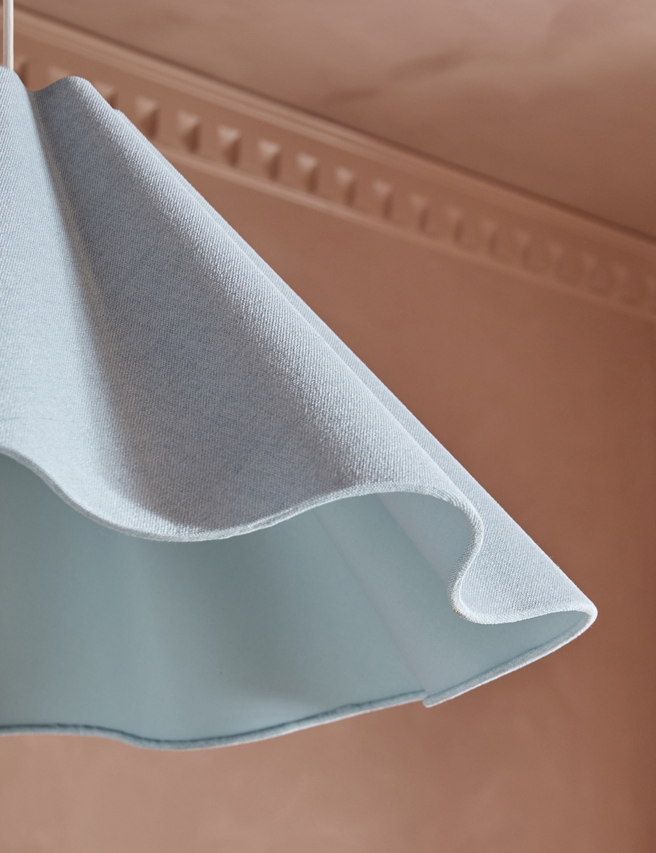 Bela Pendant Light | Fabric-Wrapped, Sculptural Design