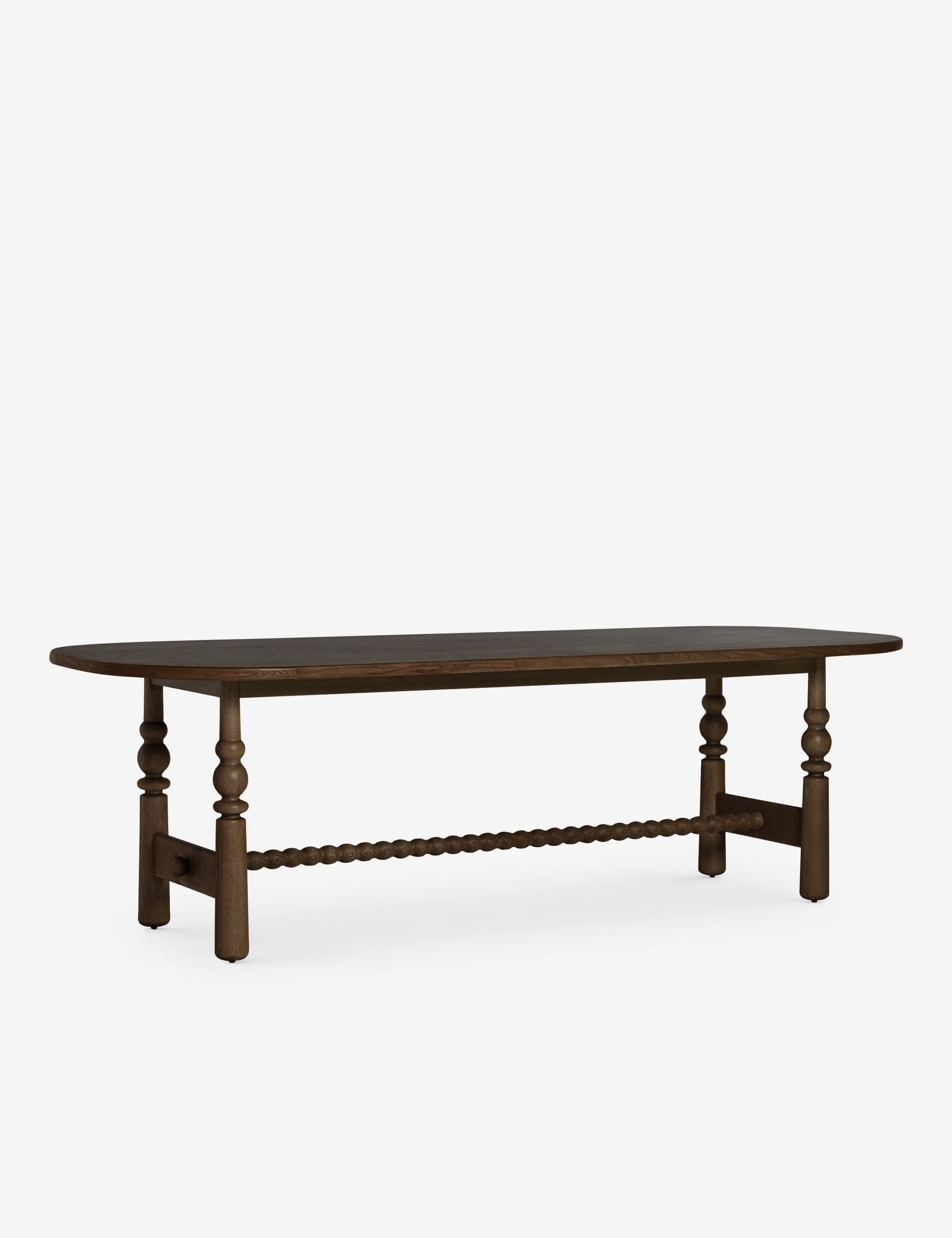 Bela Oval Dining Table | Modern Wood Design, Turned Legs