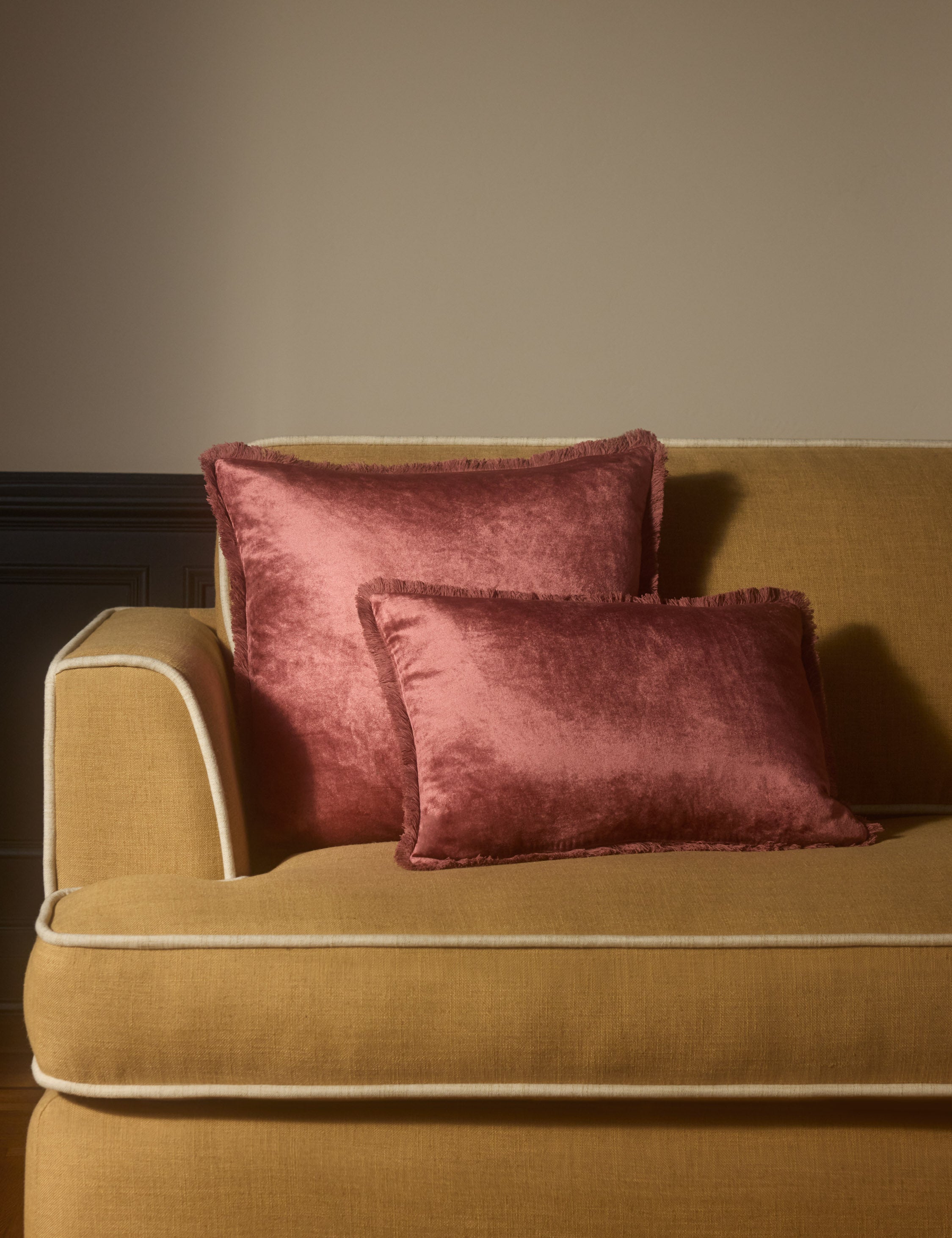 Brio Velvet Pillow | Cozy Rich Fabric, Tailored Details