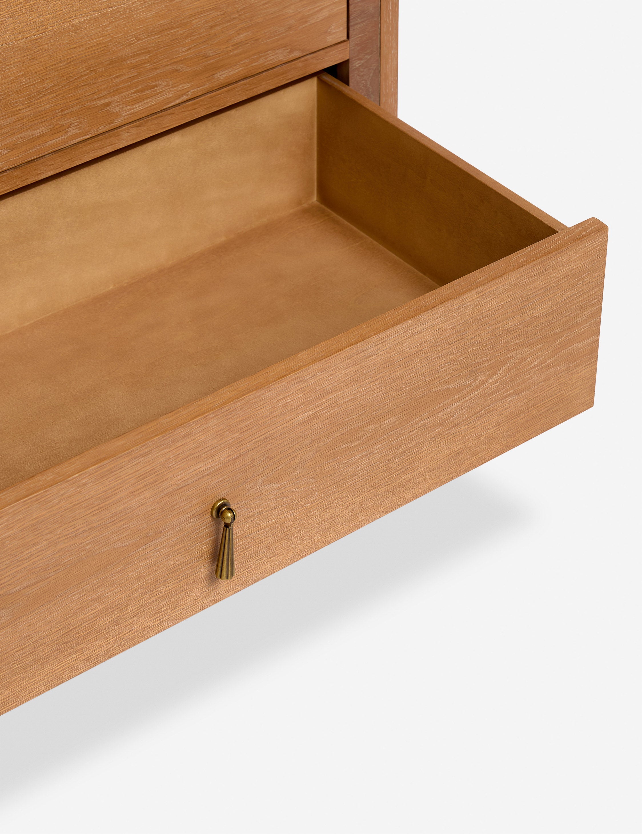 Bela 6-Drawer Dresser | Inlaid Wood Accents, Vintage Metal Pulls